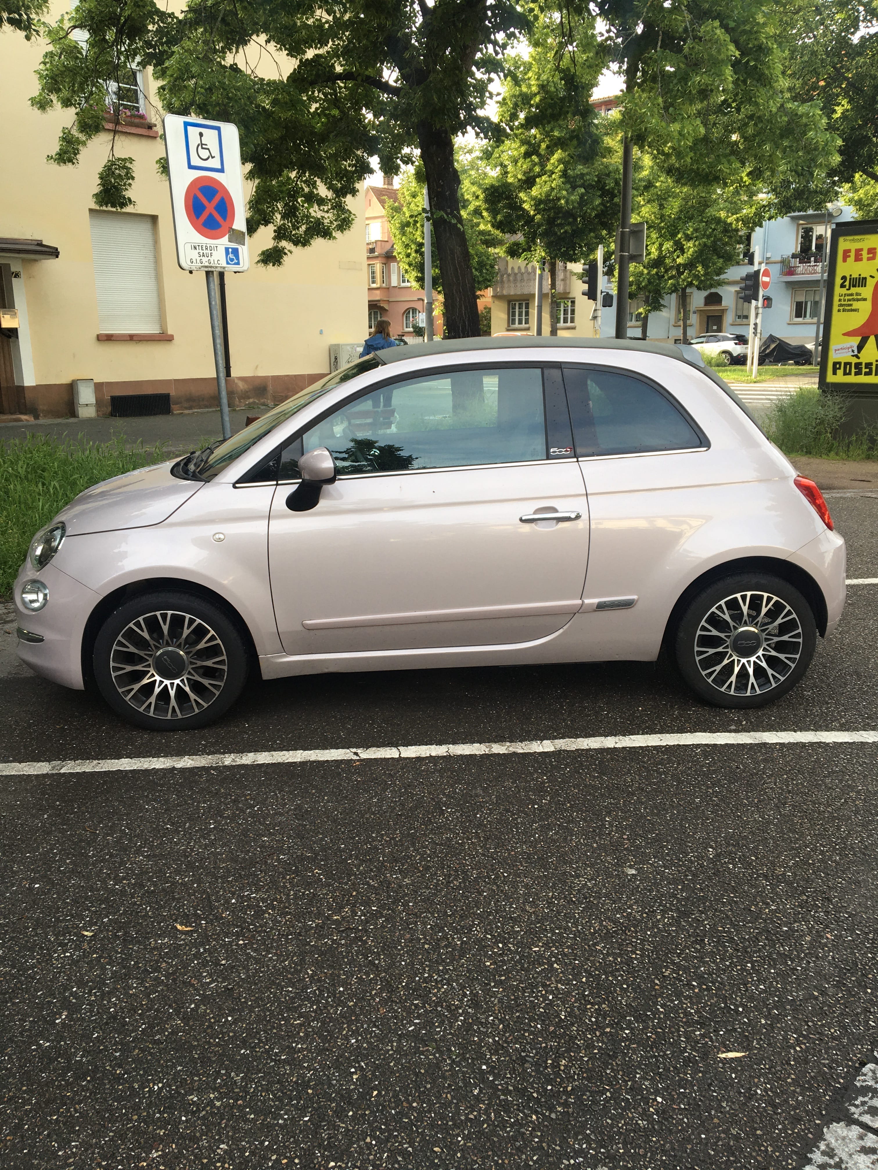 Fiat 500 C avec Climatisation