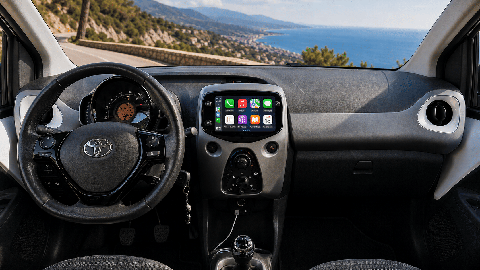 Toyota Aygo II med Dashcam