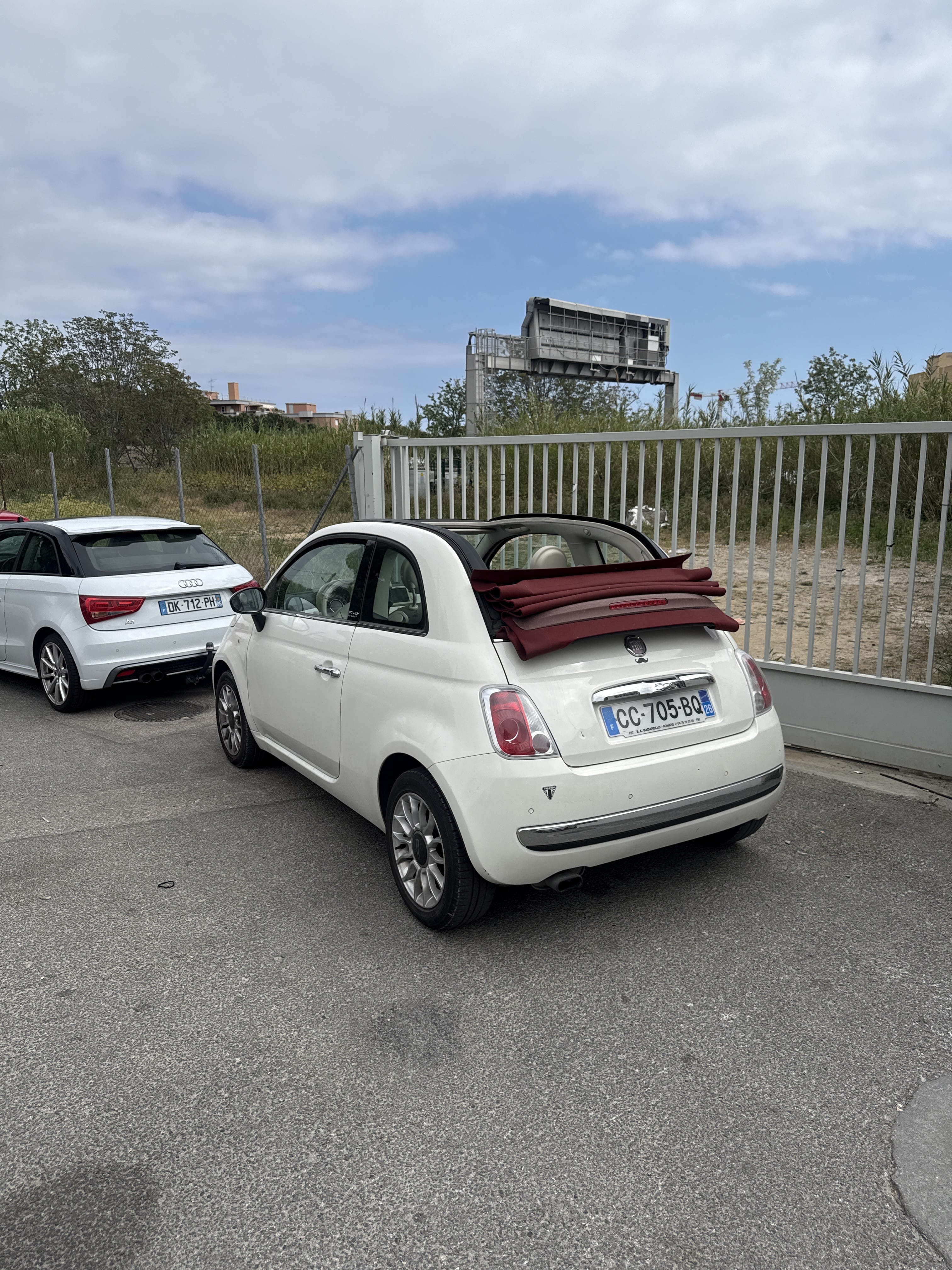 Fiat 500 C avec GPS