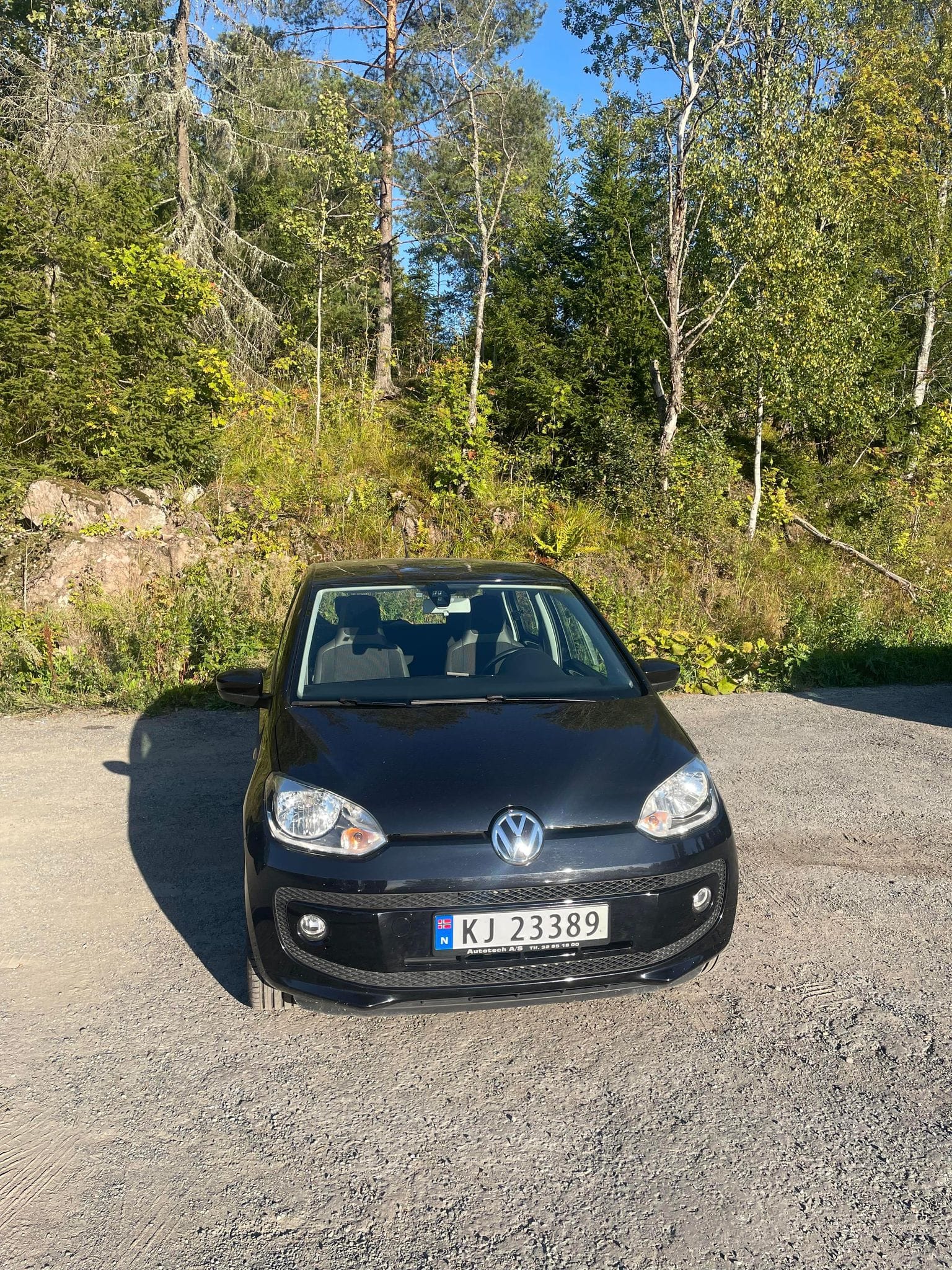 Volkswagen Up! with Snow tires