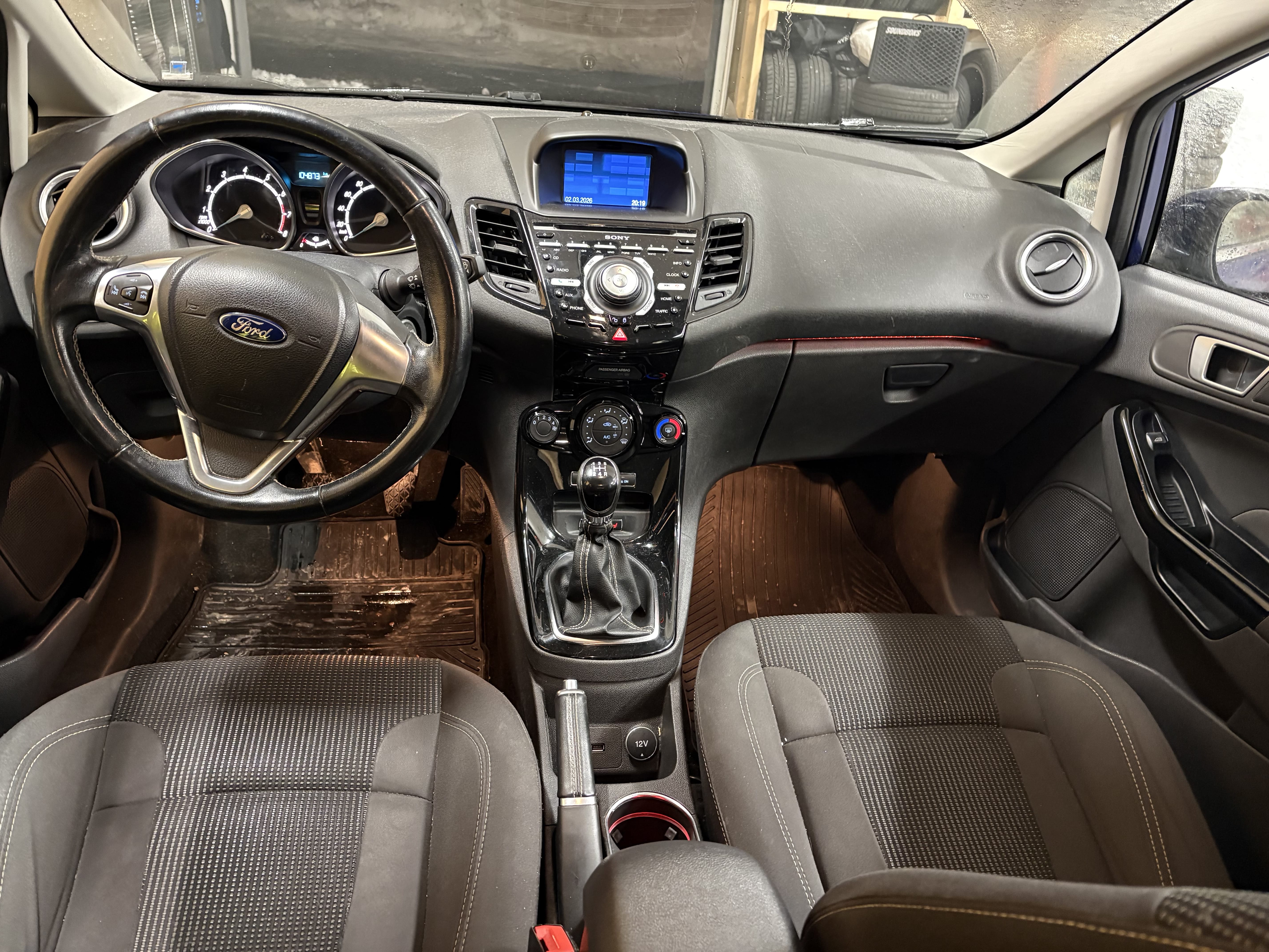 Ford Fiesta med Ryggekamera