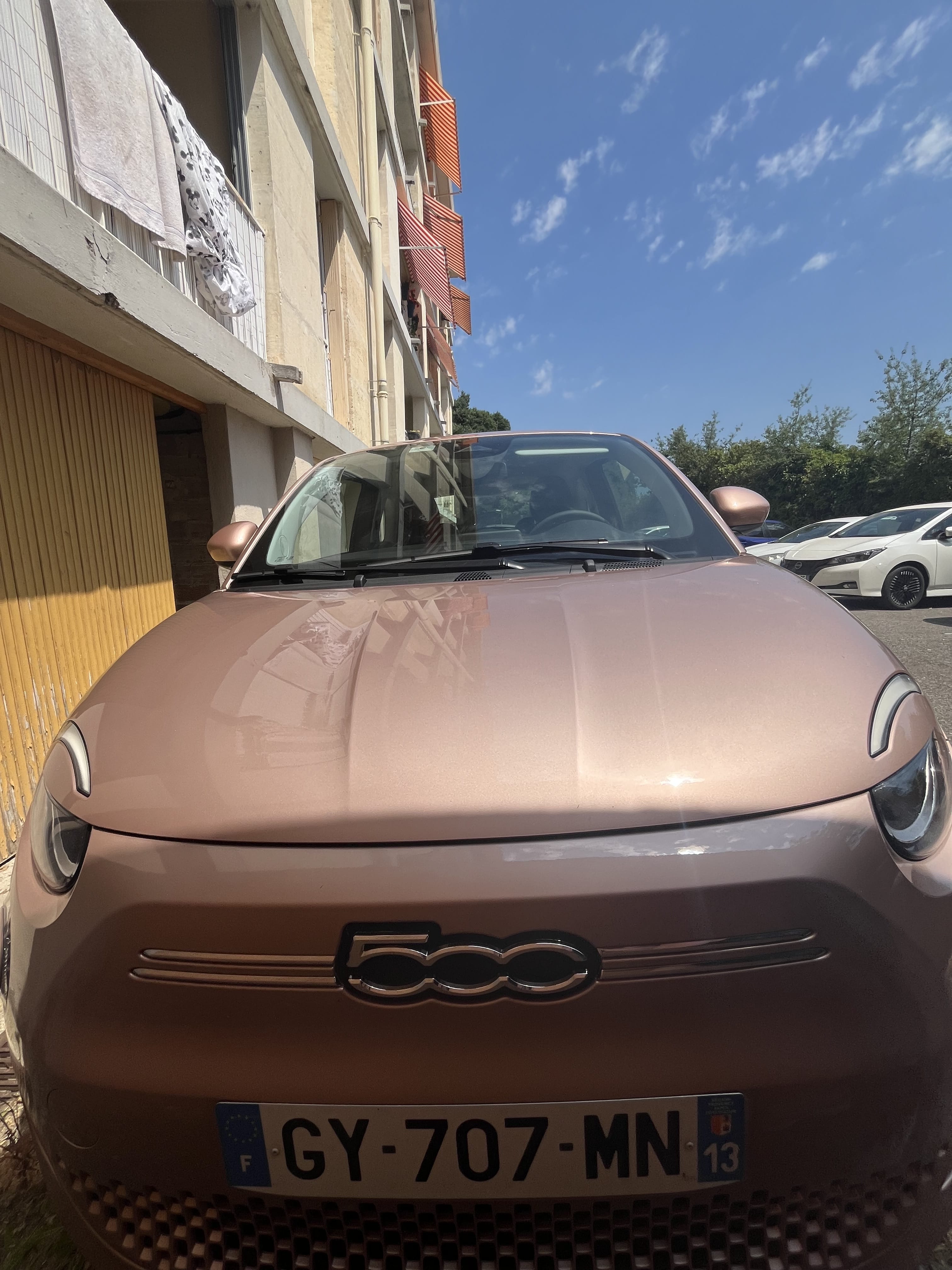 Fiat 500e avec Apple CarPlay