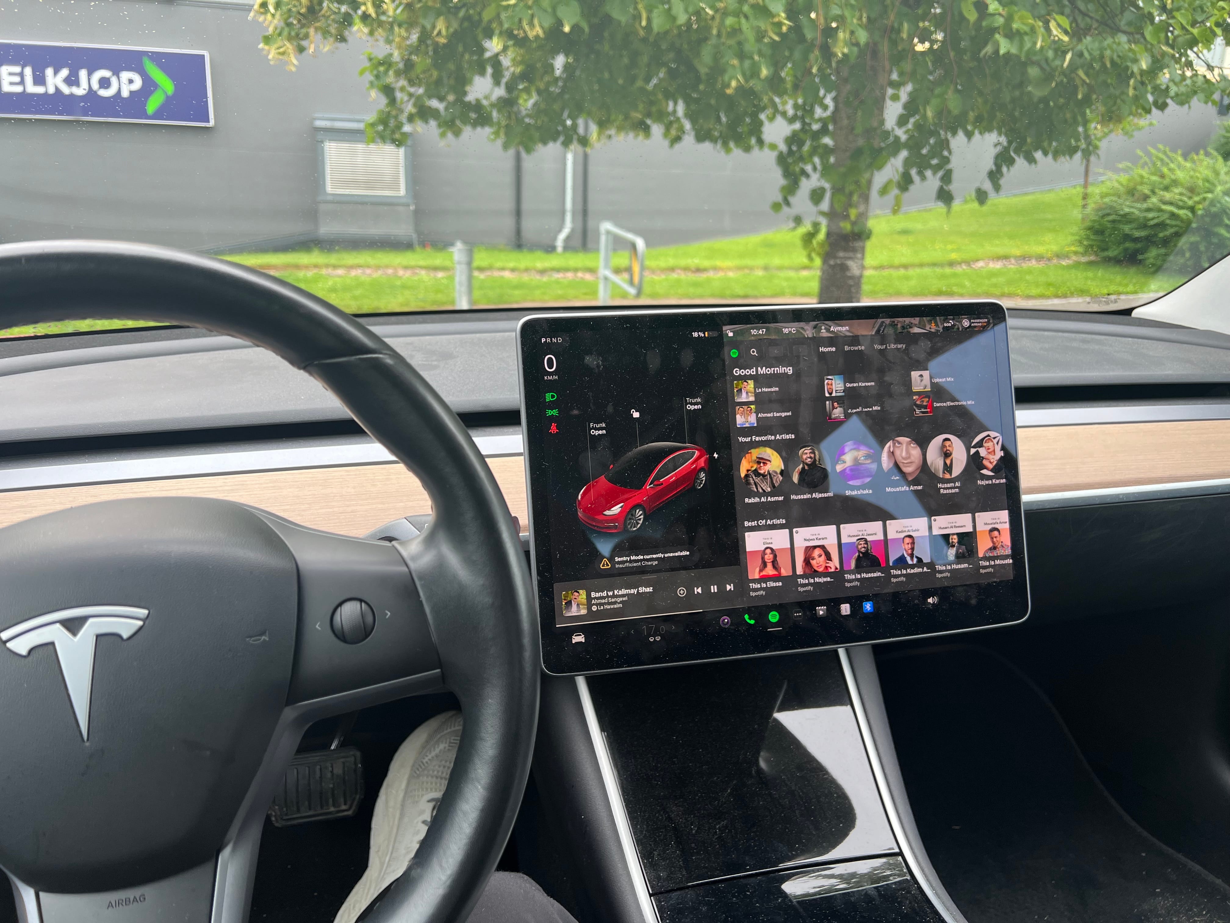 Tesla Model 3 Long Range med Cruisekontroll