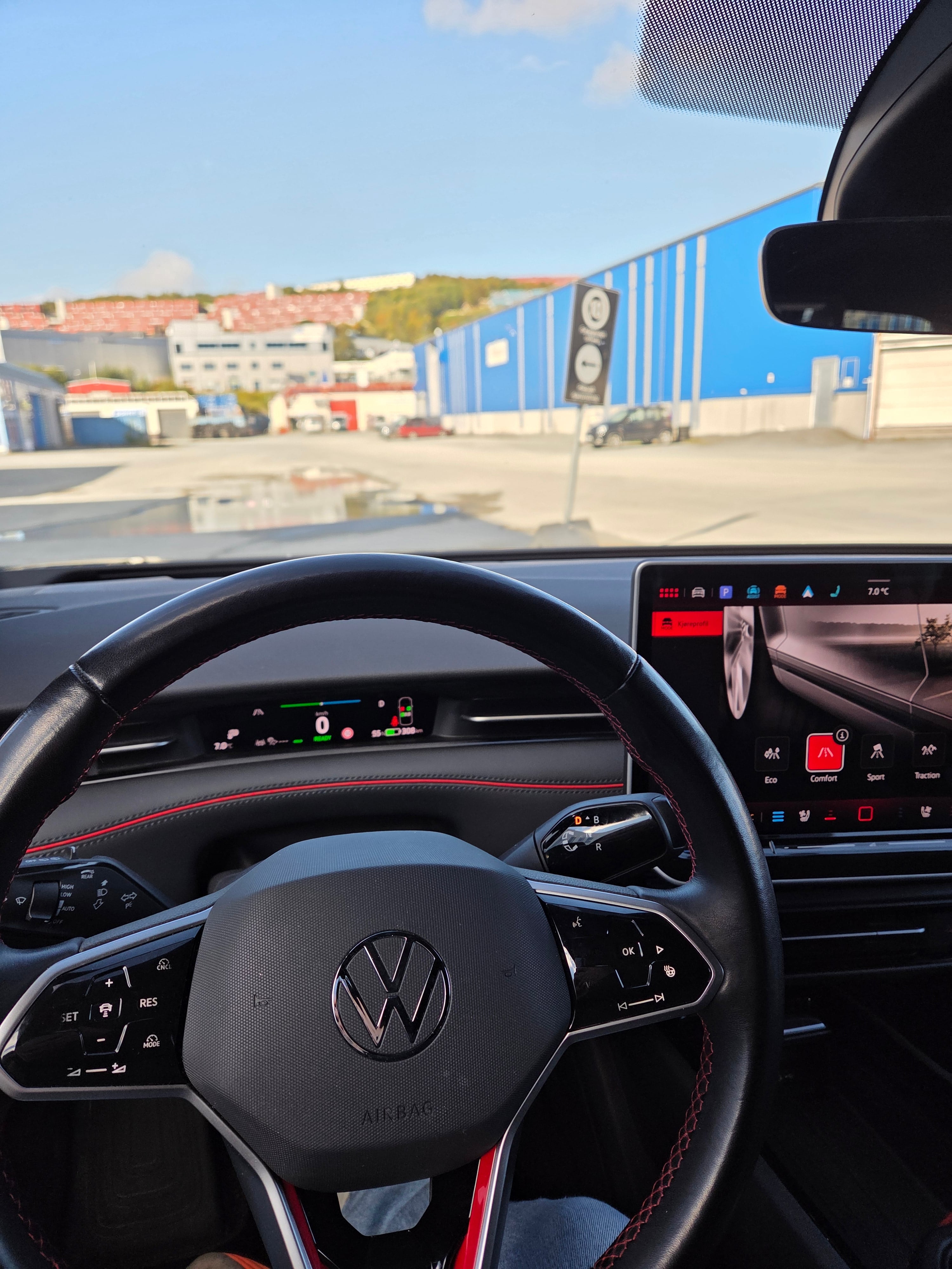 Volkswagen ID.7 GTX mit Navigationsgerät