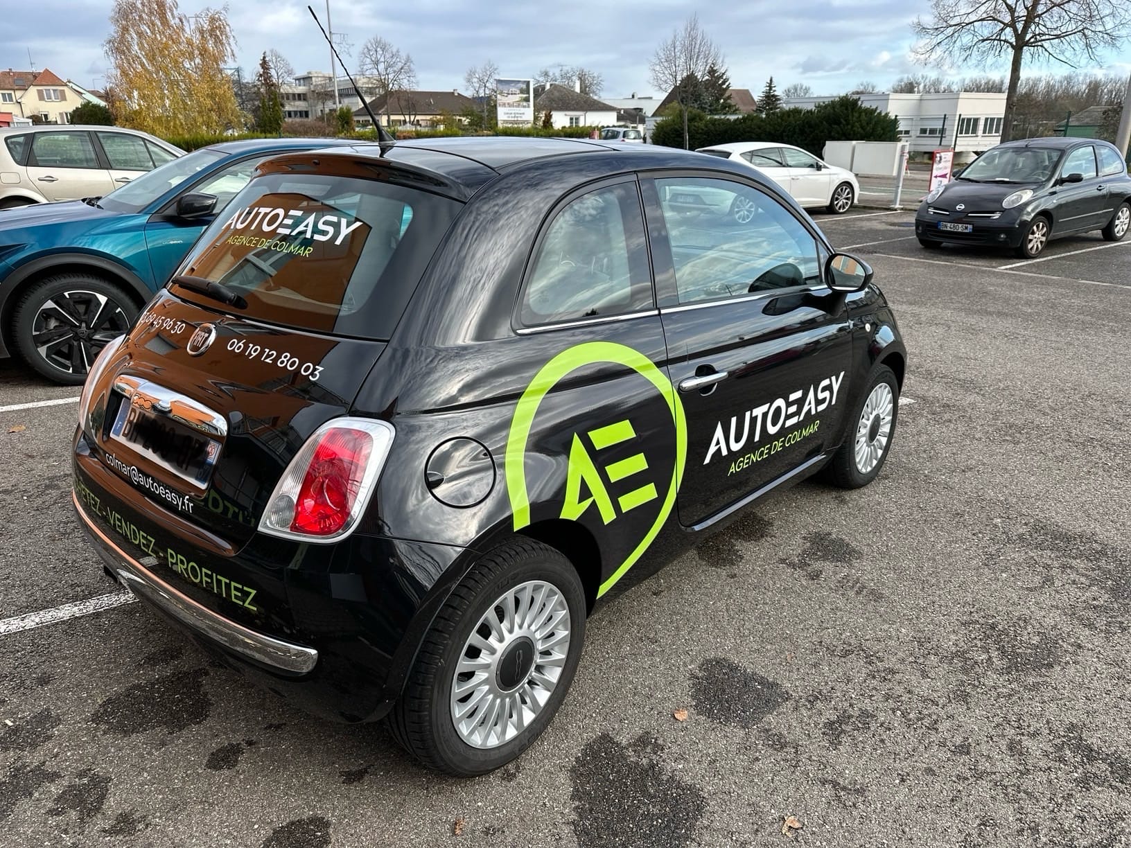 Fiat 500 avec Siège bébé