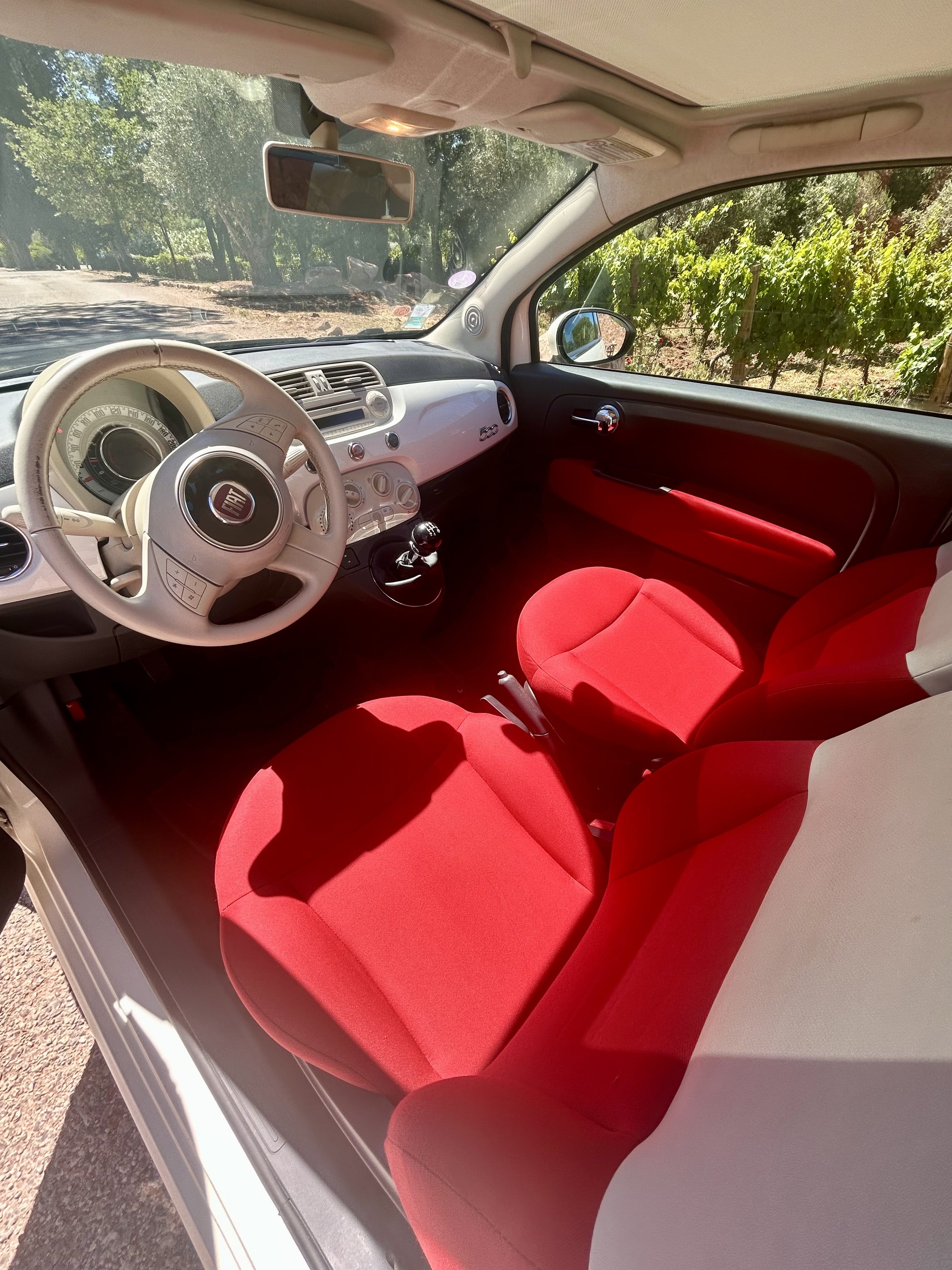 Fiat 500 avec Siège bébé