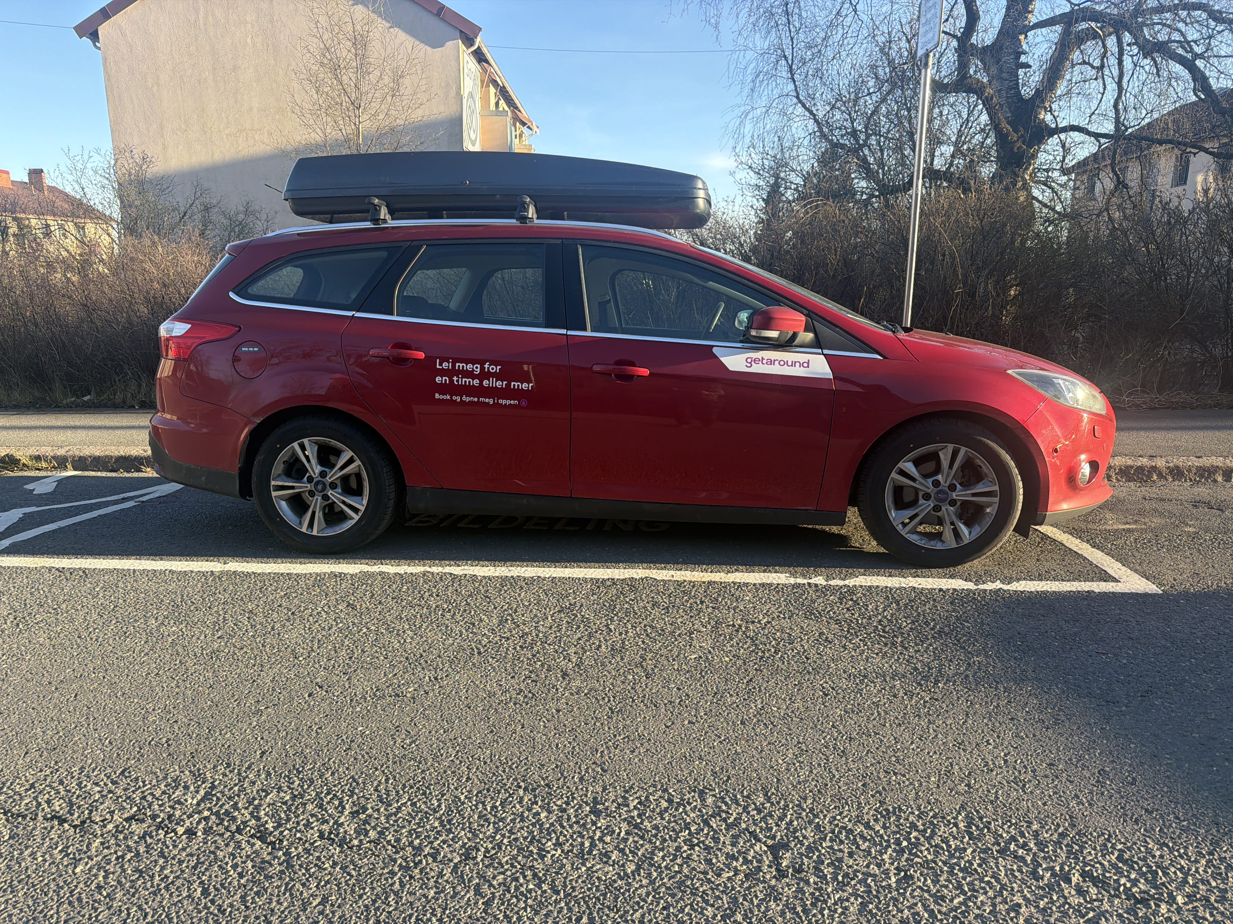 Ford Focus SW med Skiboks