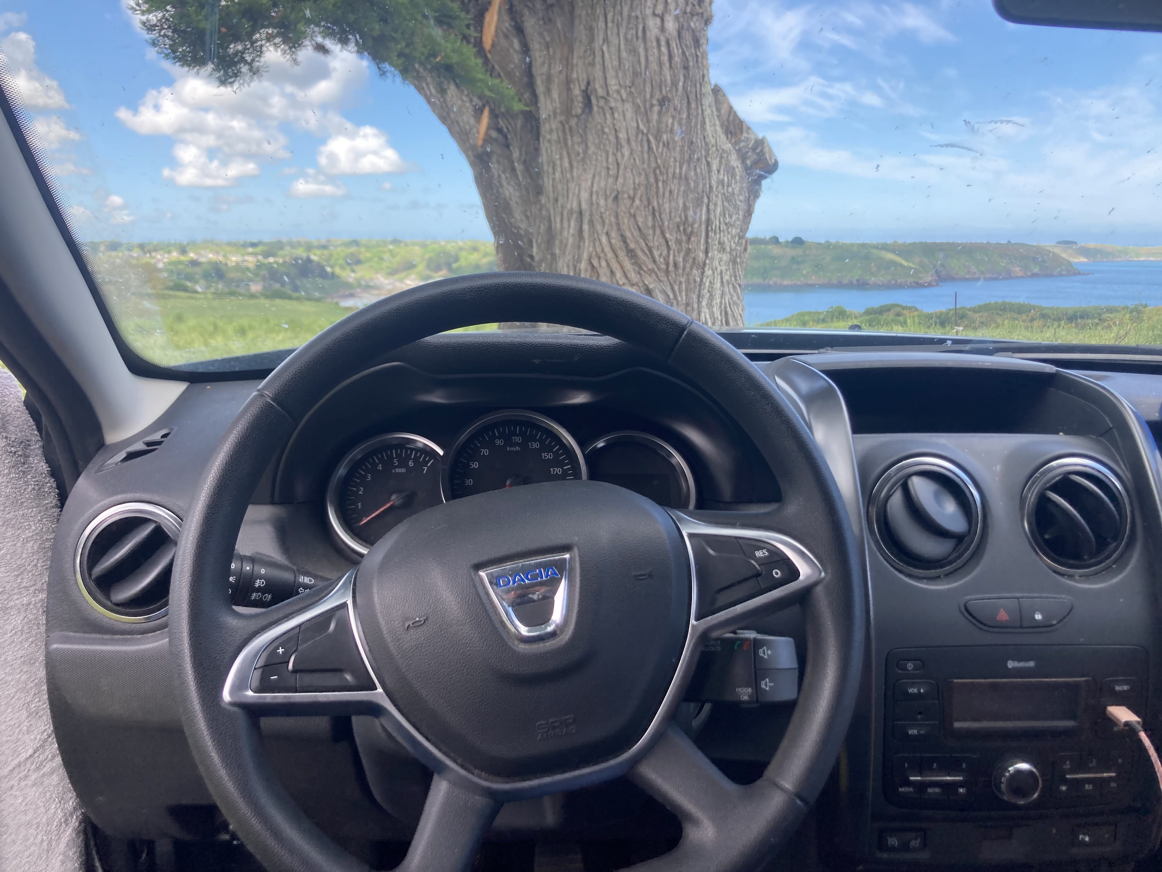 Dacia Duster with Baby seat