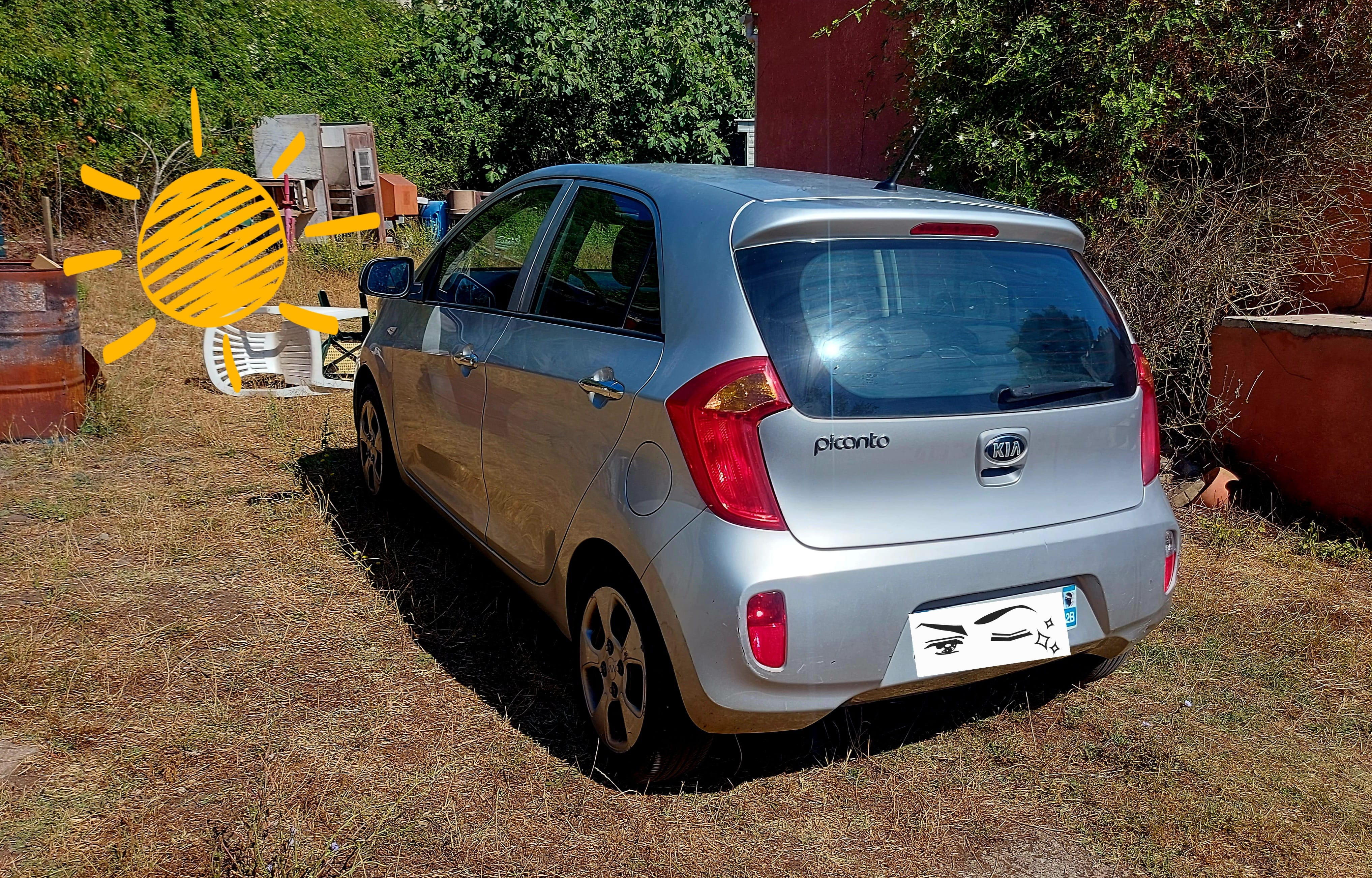 Kia Picanto avec Porte-vélos