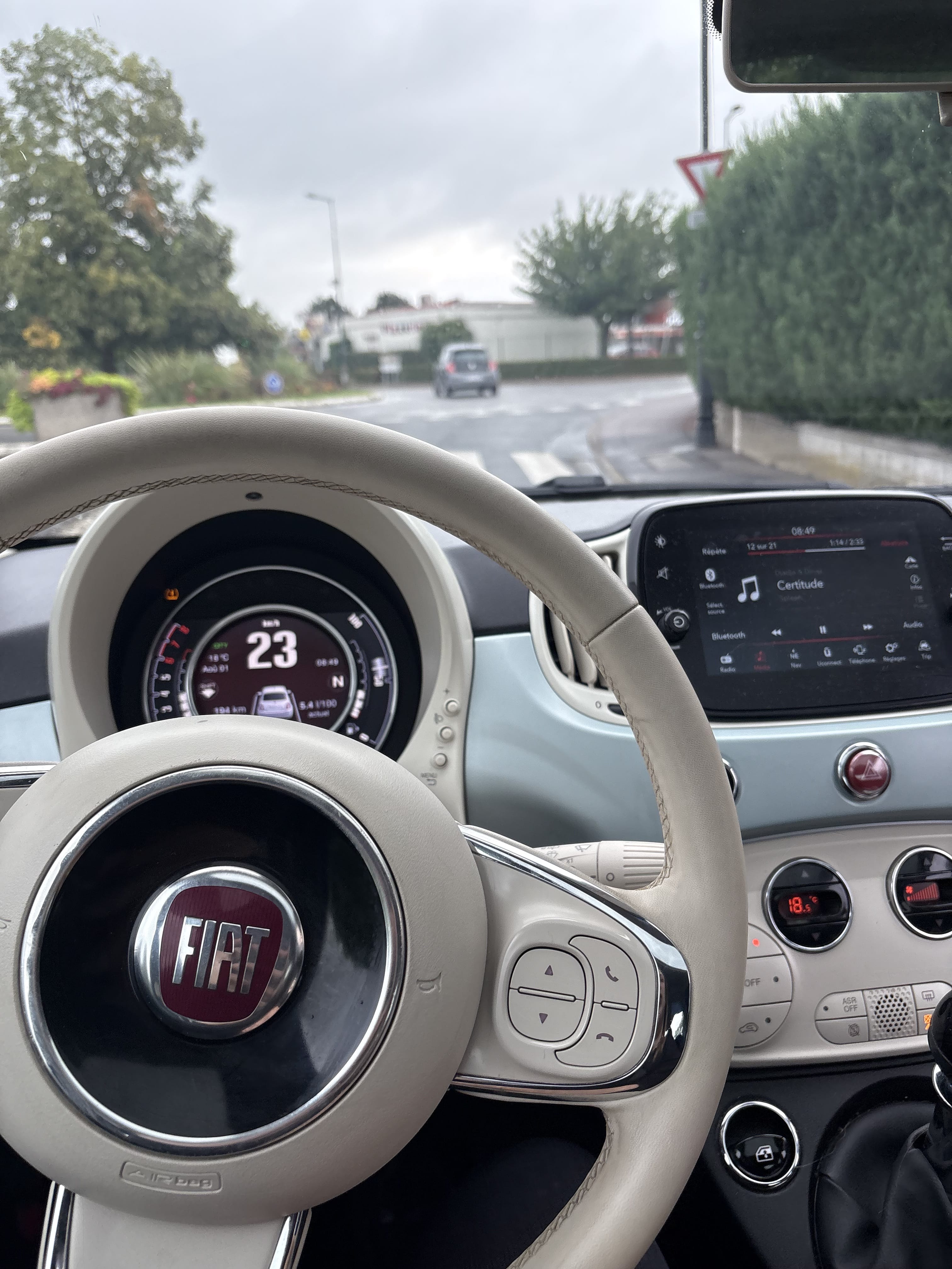 Fiat 500 Hybride avec Régulateur de vitesse