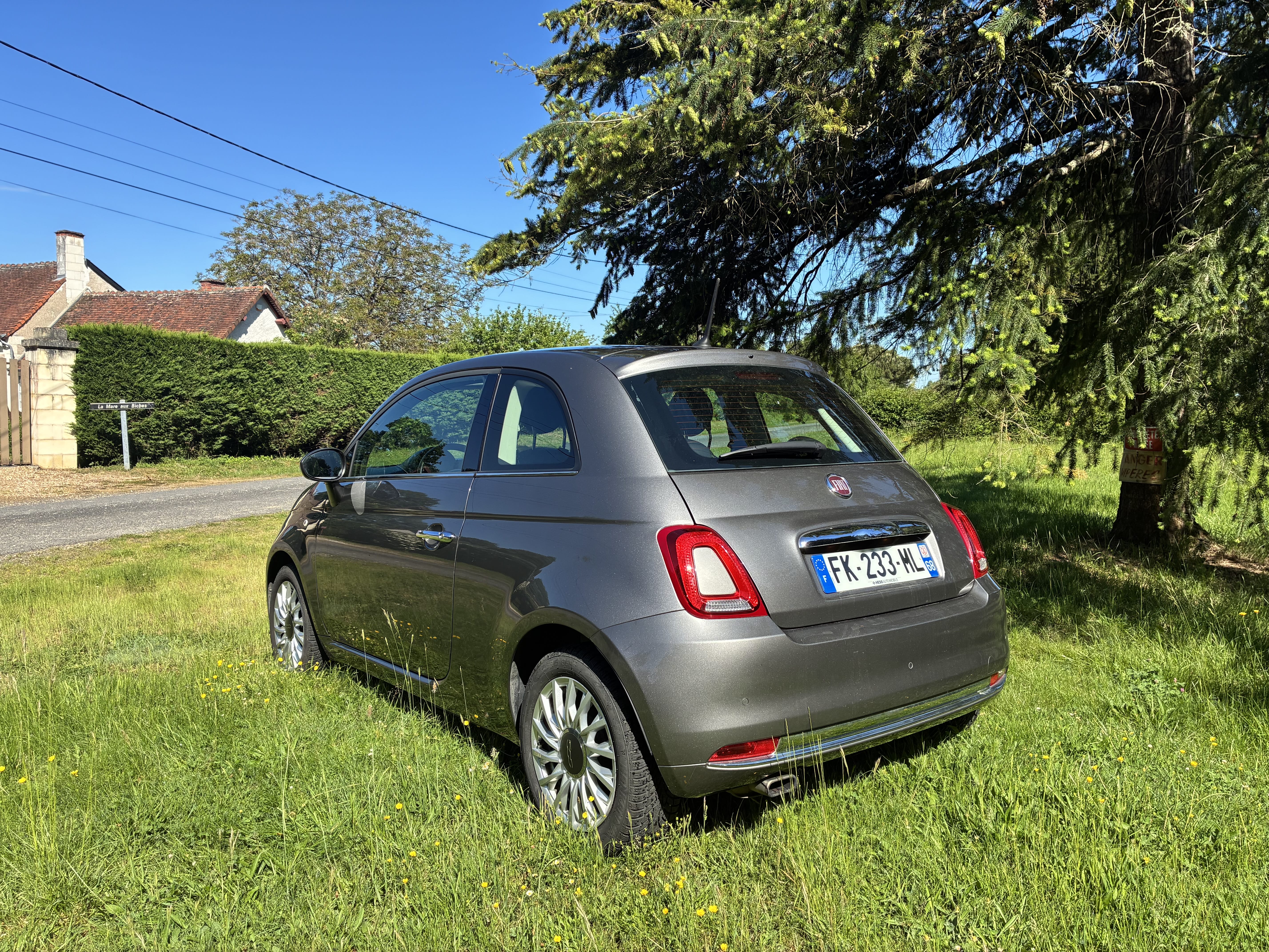 Fiat 500 avec Siège bébé