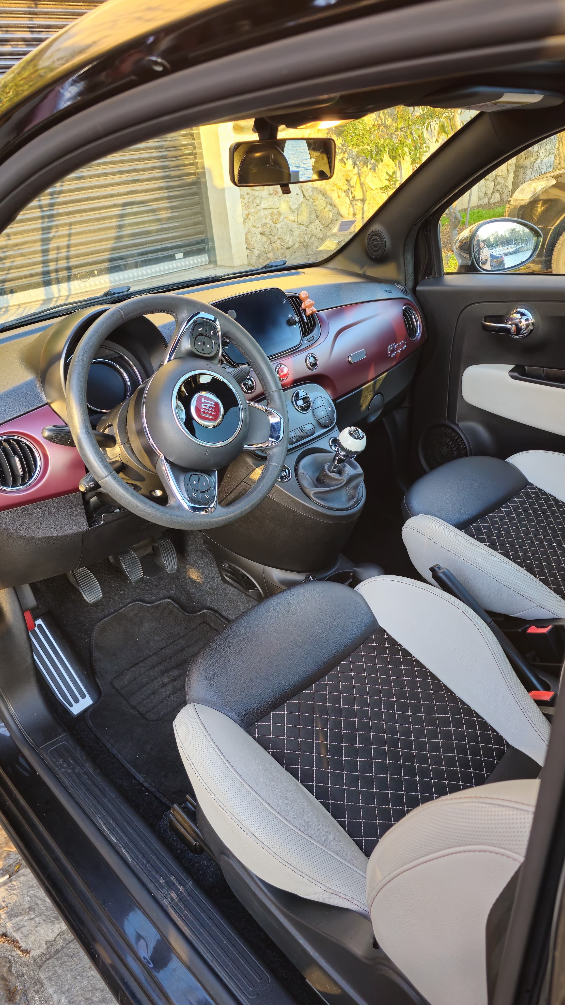 Fiat 500 avec Siège bébé