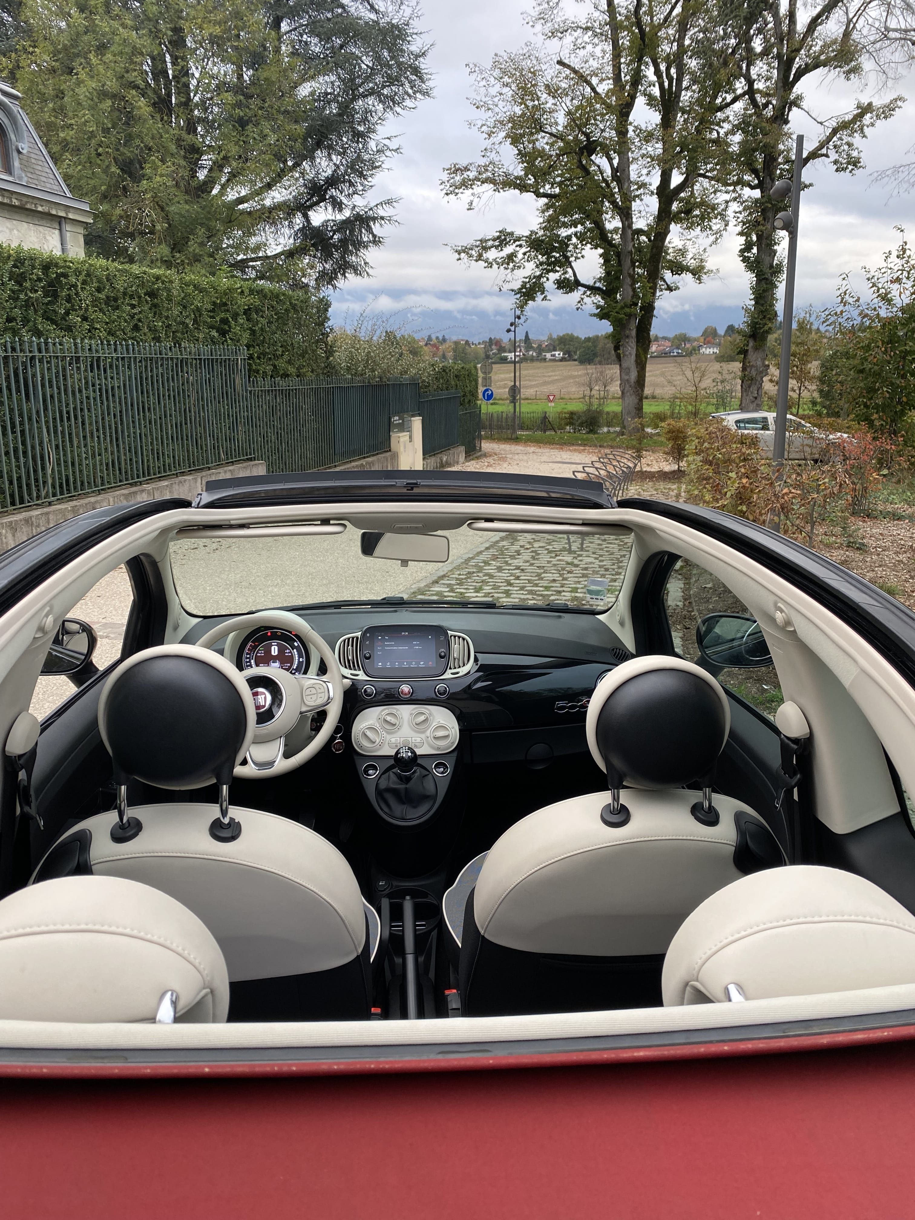 Fiat 500 C avec GPS