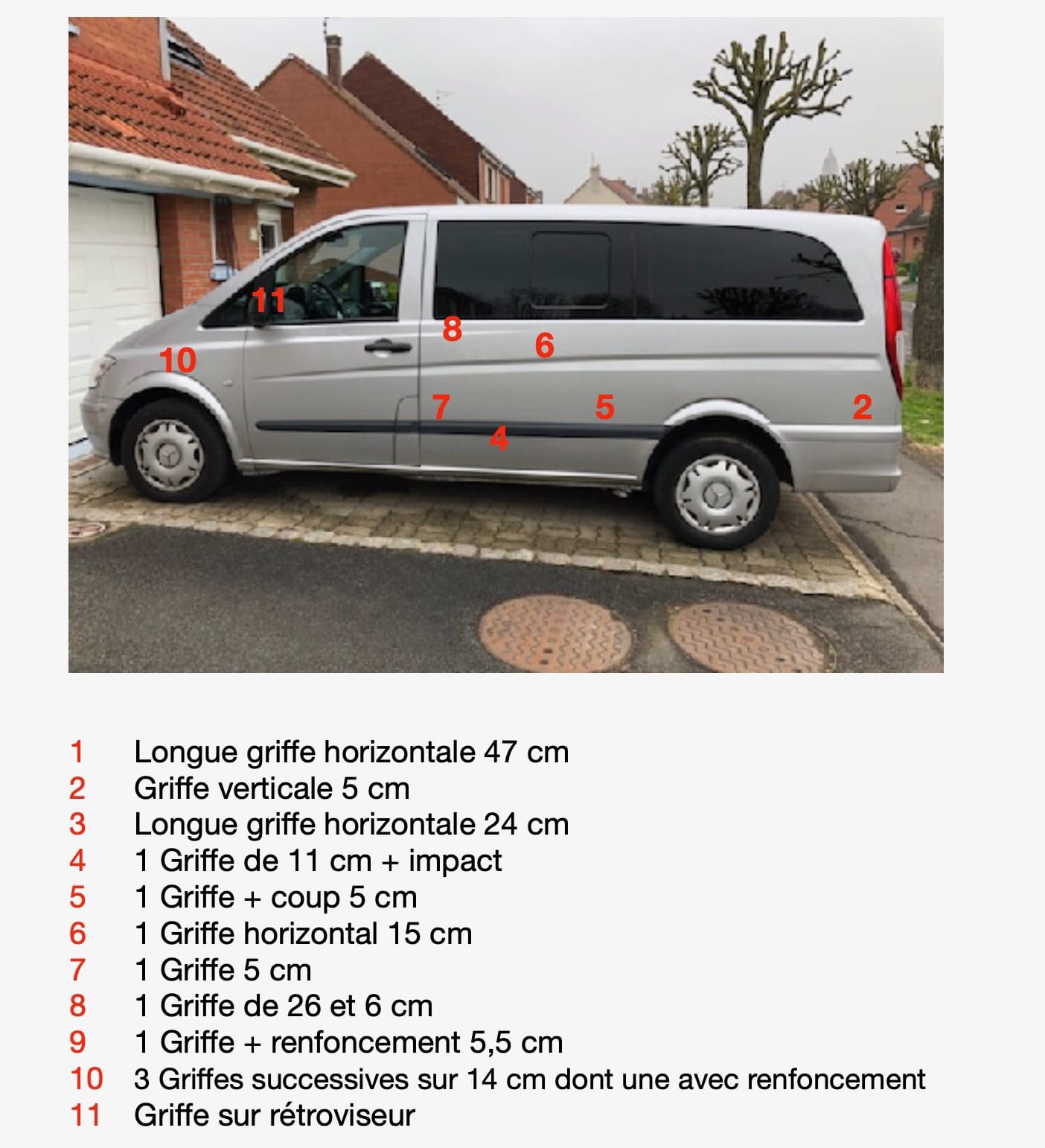 Mercedes Vito avec Caméra de recul