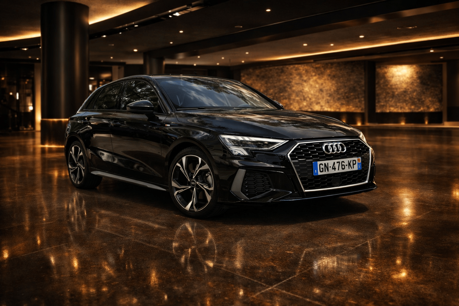 Audi A3 Sportback 2023 noire S Line avec Android Auto