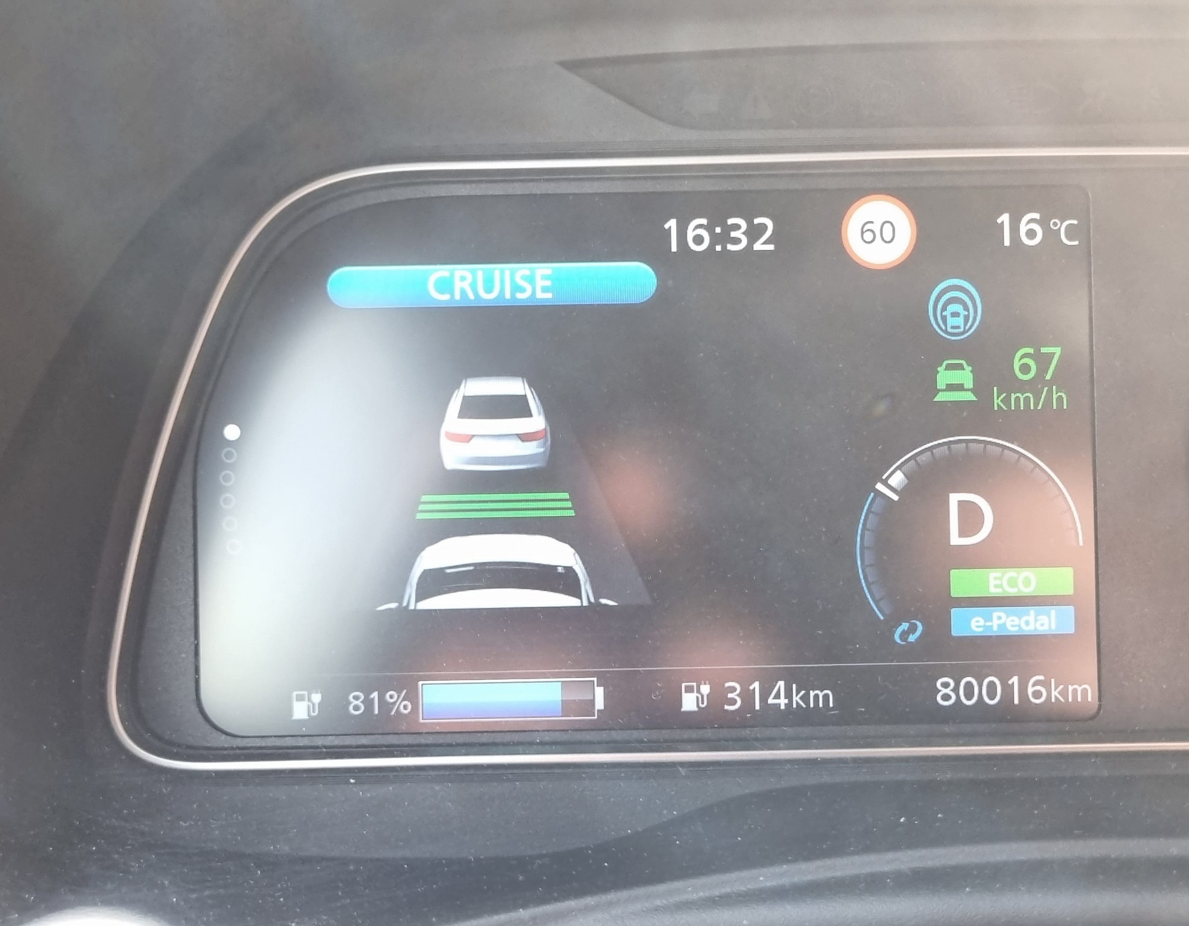 Nissan Leaf 62 kWh met Android Auto