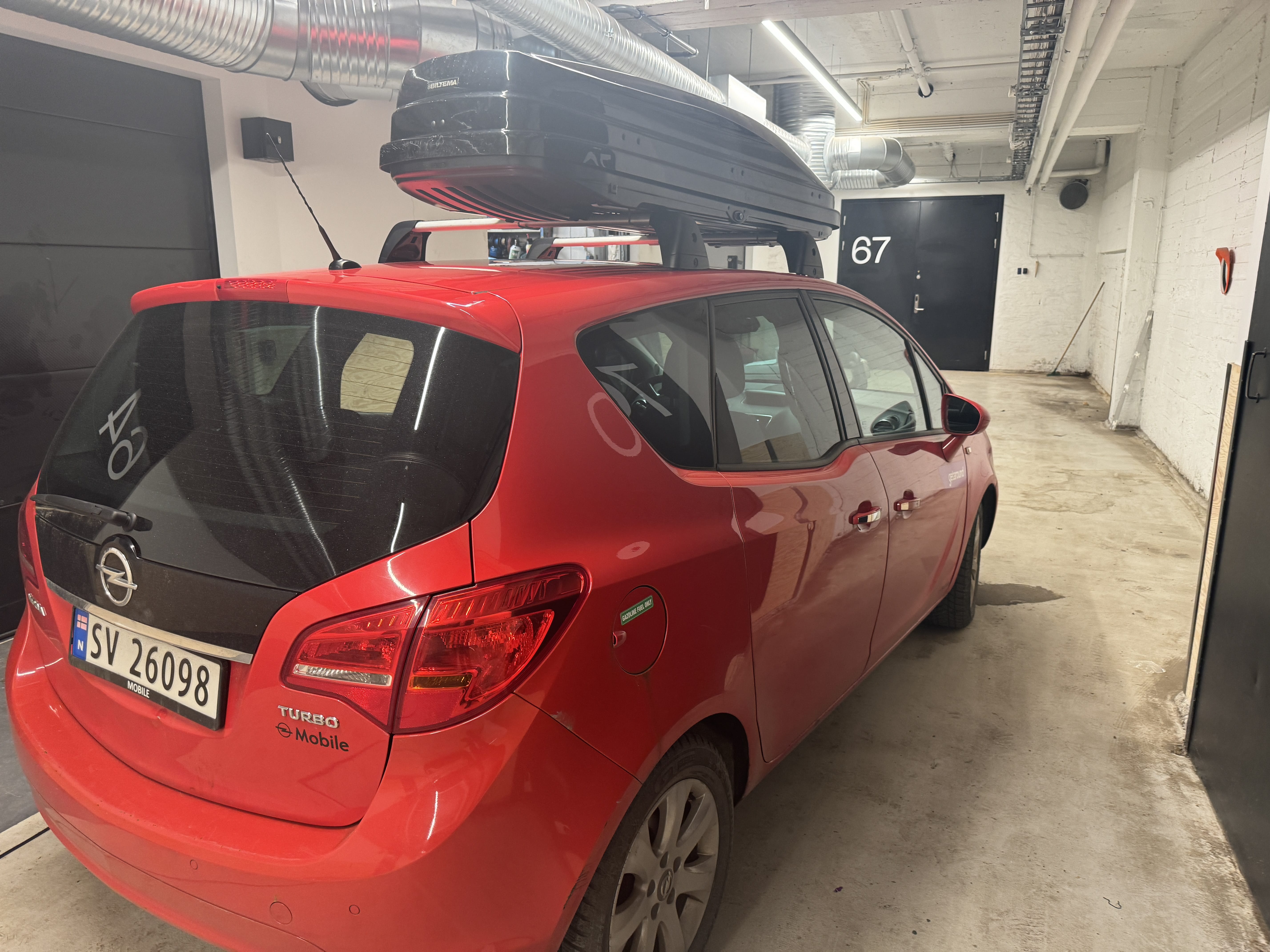 Opel Meriva with Snow tires