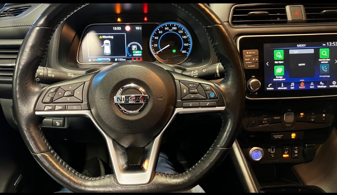 Nissan Leaf med GPS