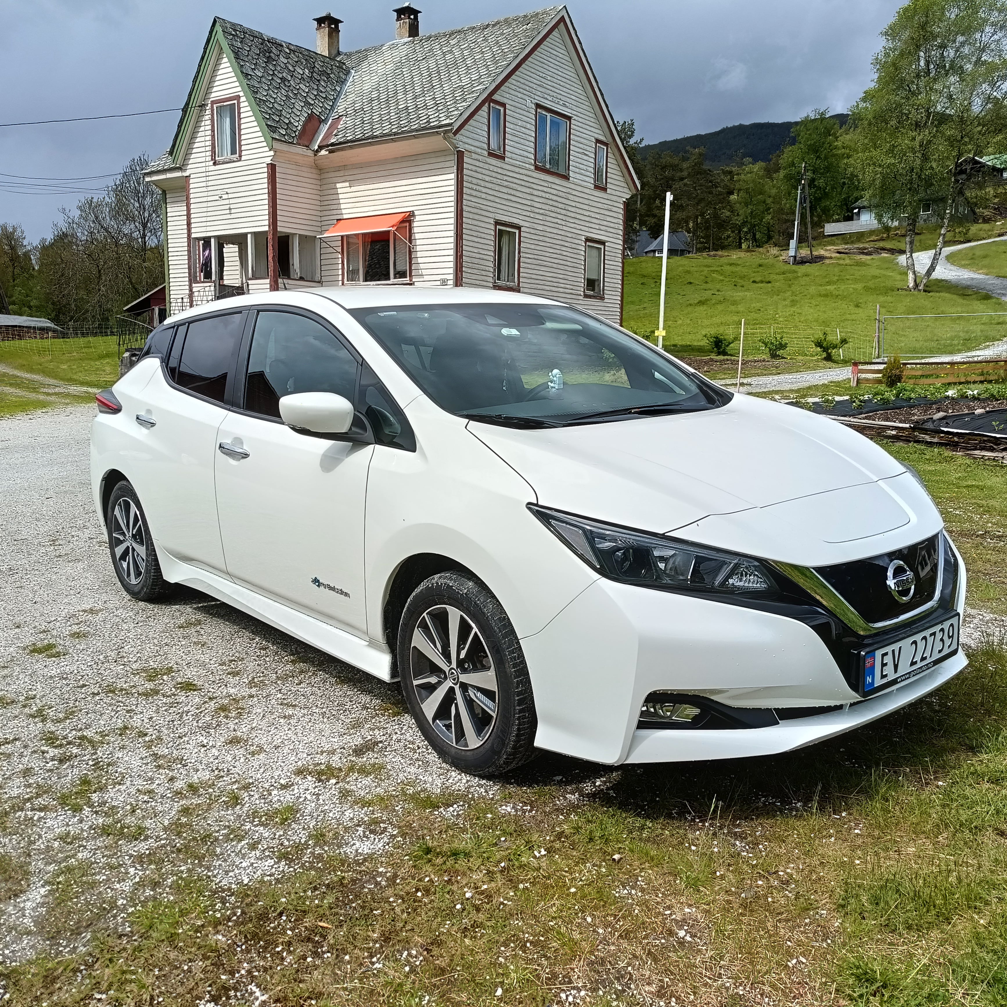 Nissan Leaf med Vinterdekk