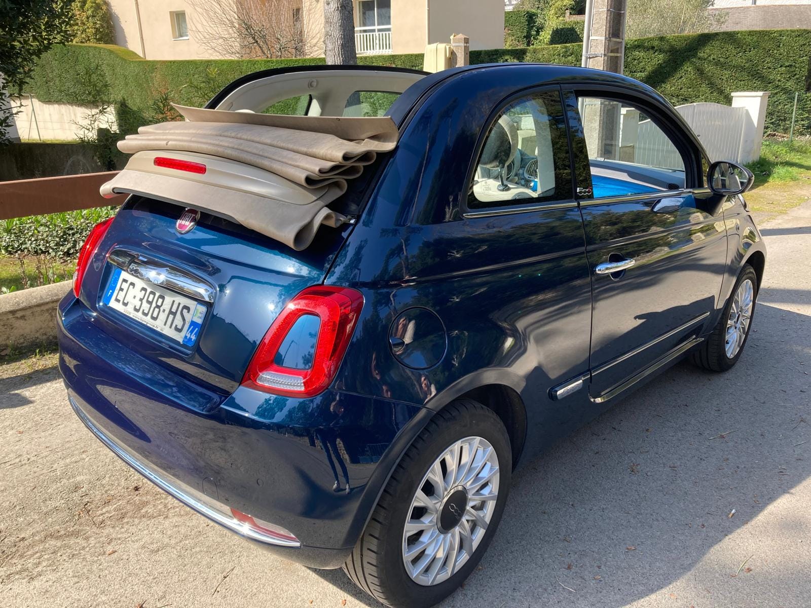 Fiat 500 C avec Siège bébé