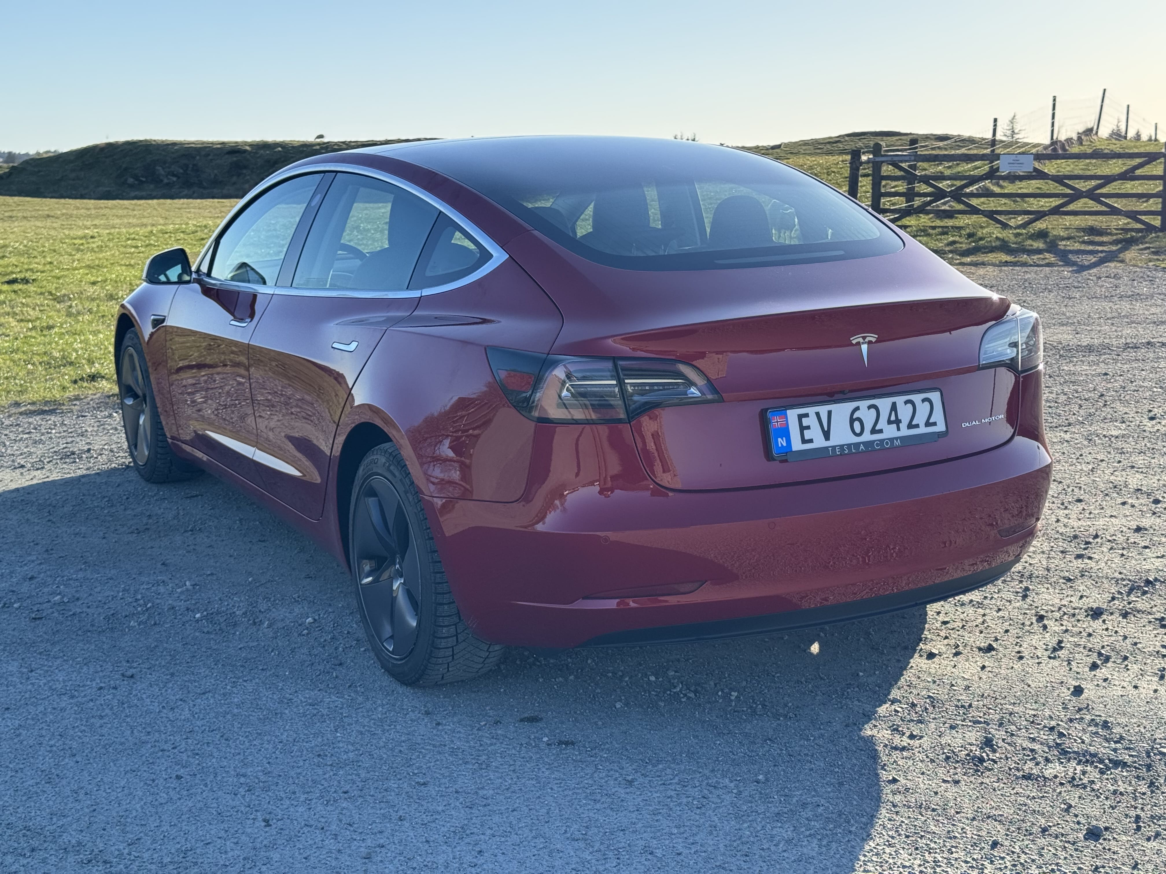 Tesla Model 3 Long Range med Ryggekamera