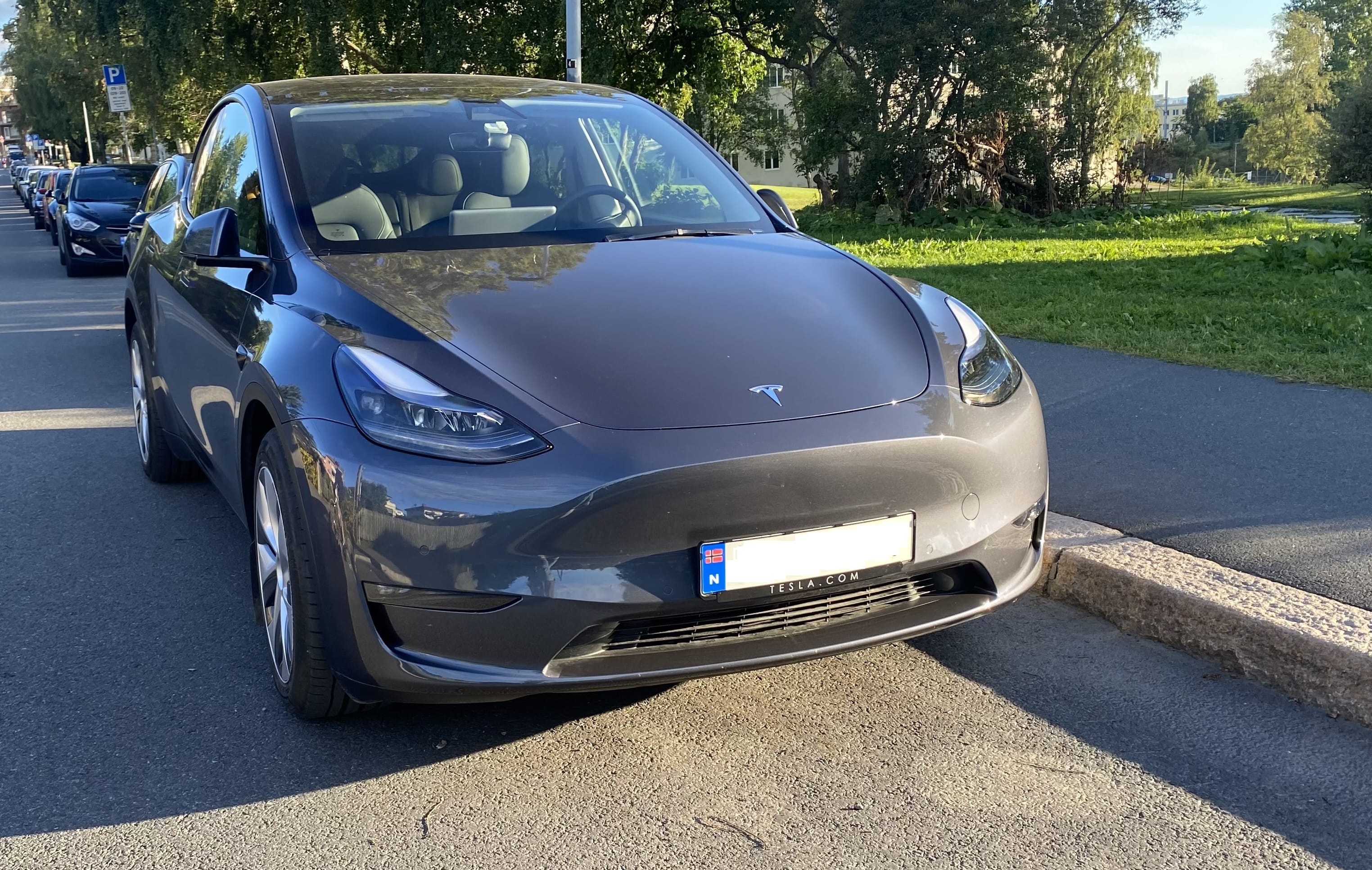 Tesla Model Y with Air conditioning