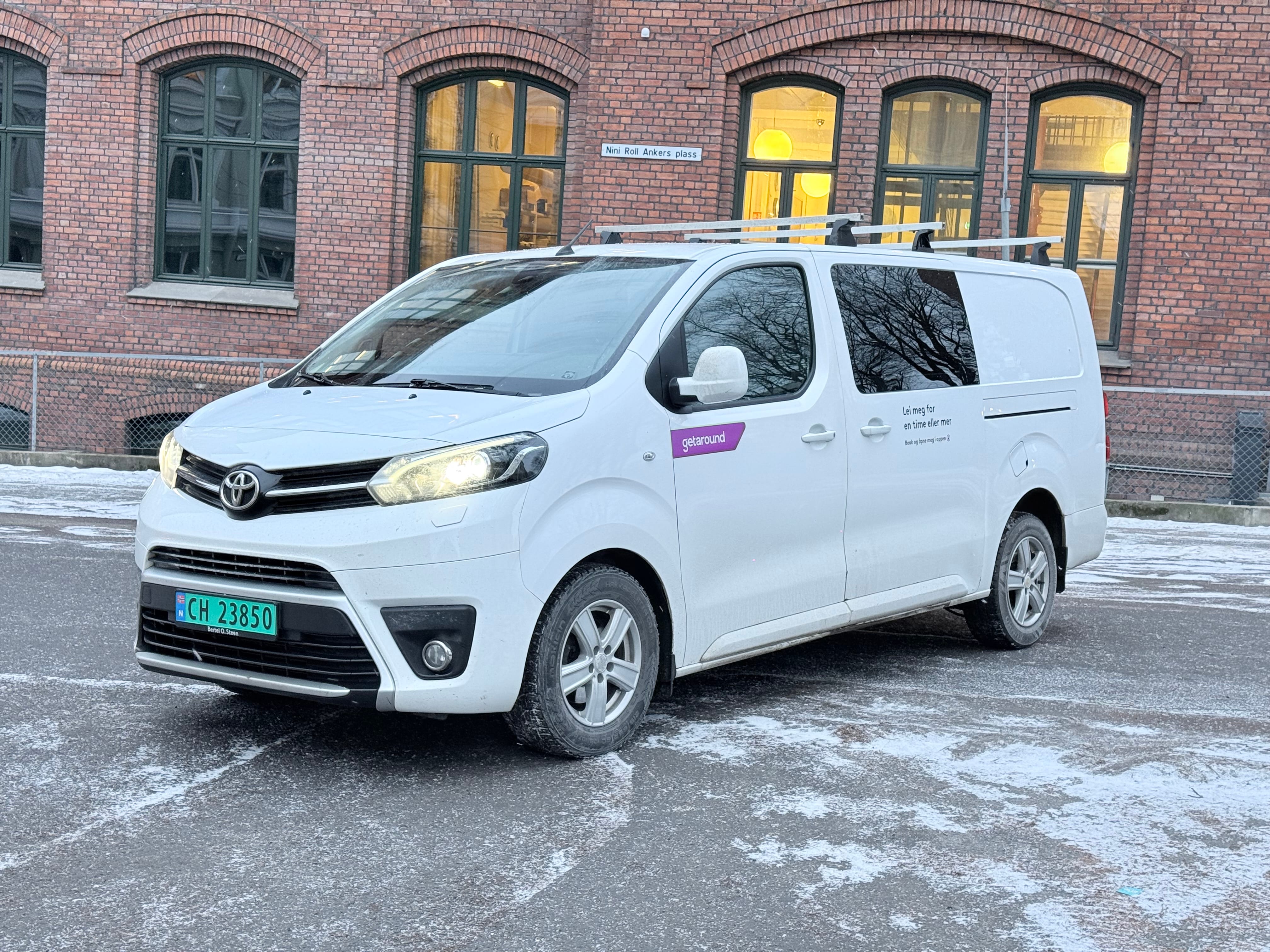 Toyota Proace Varebil Lang type, takstativ, hengerfeste, 2017, Diesel