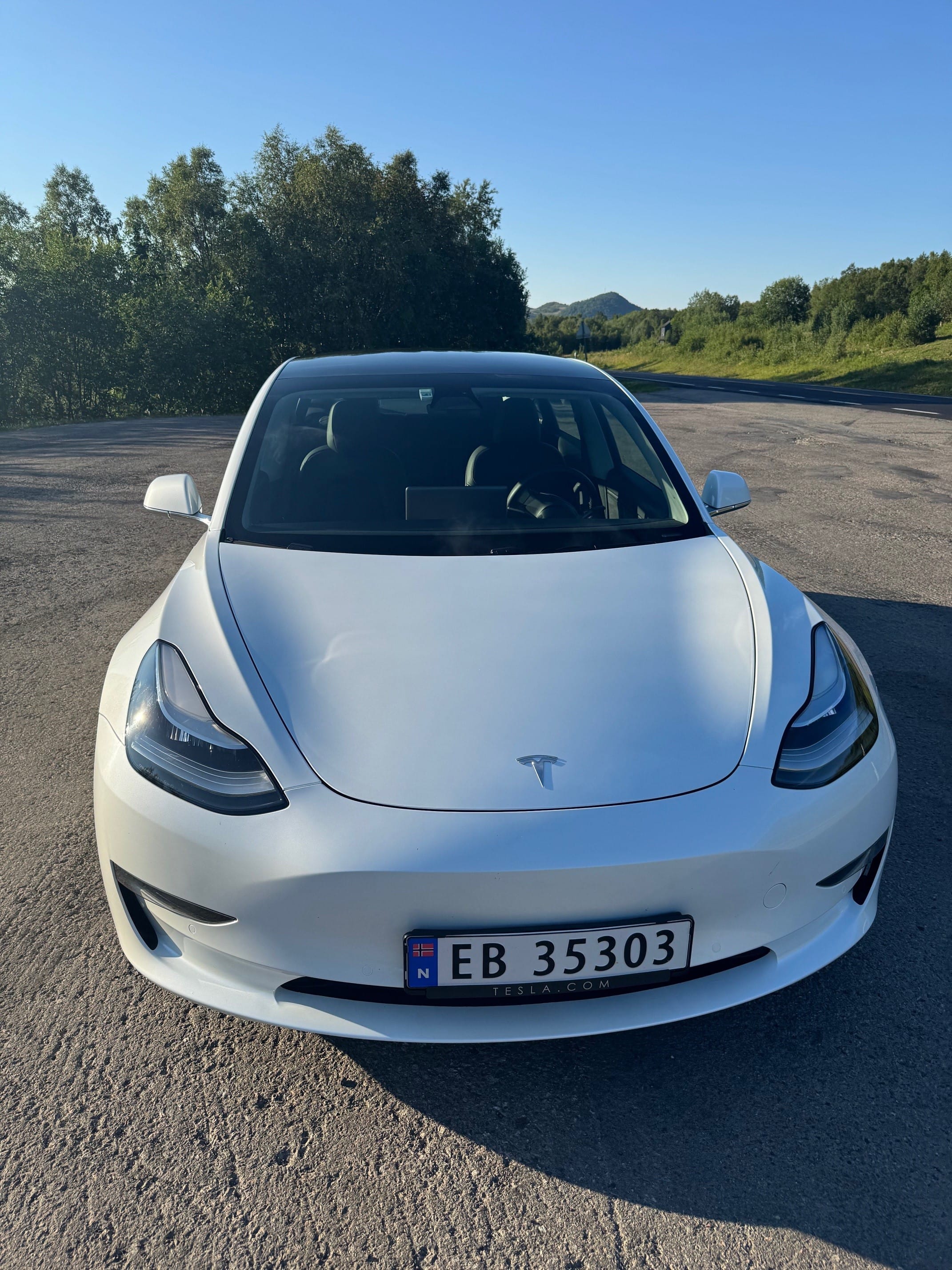 Tesla Model 3 med Aircondition