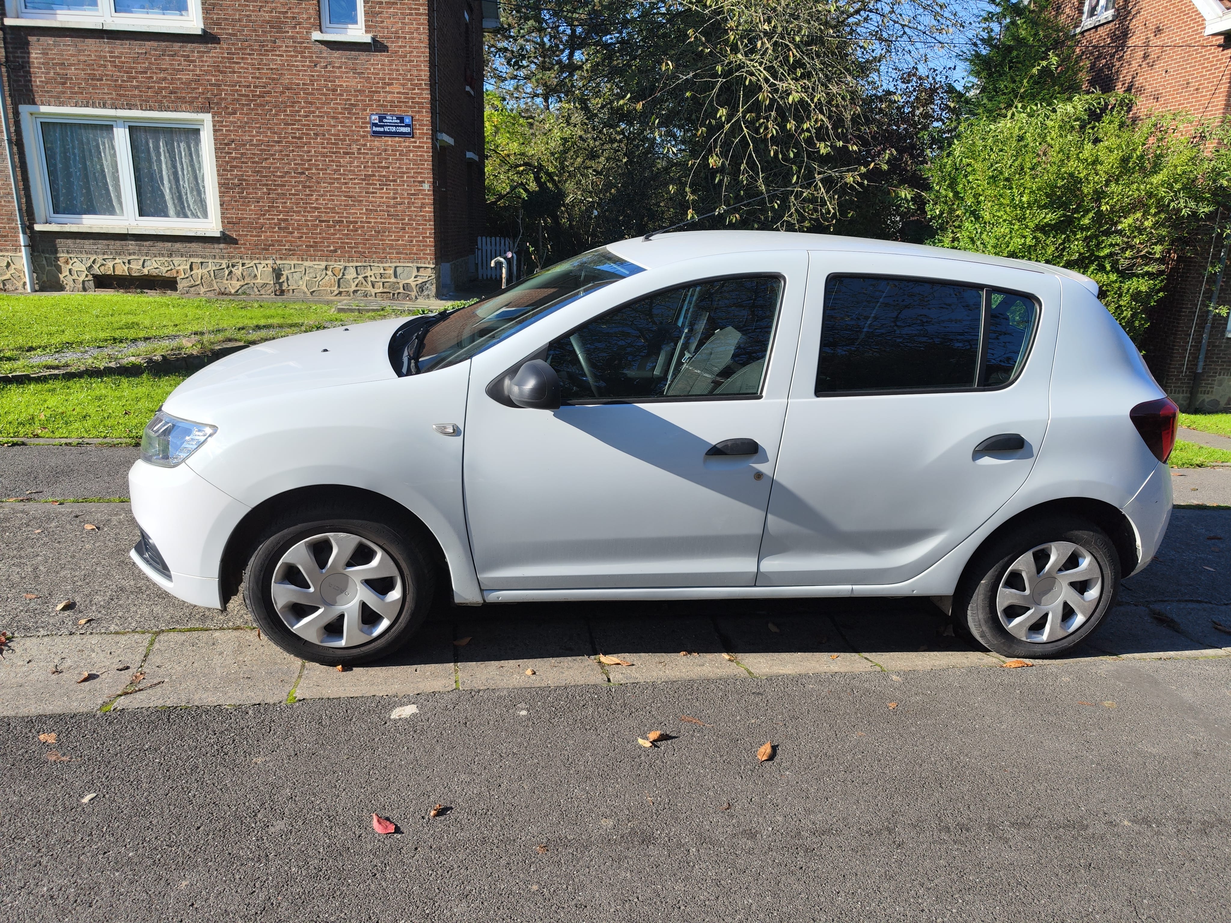Dacia Sandero met Autostoel baby