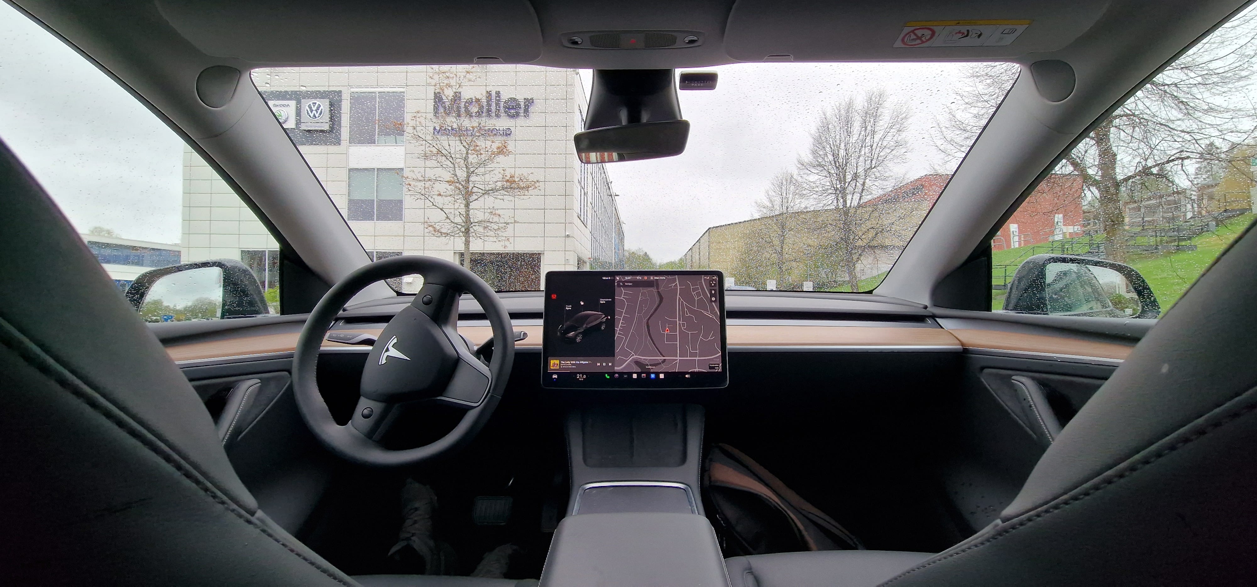 Tesla Model Y with Cruise control