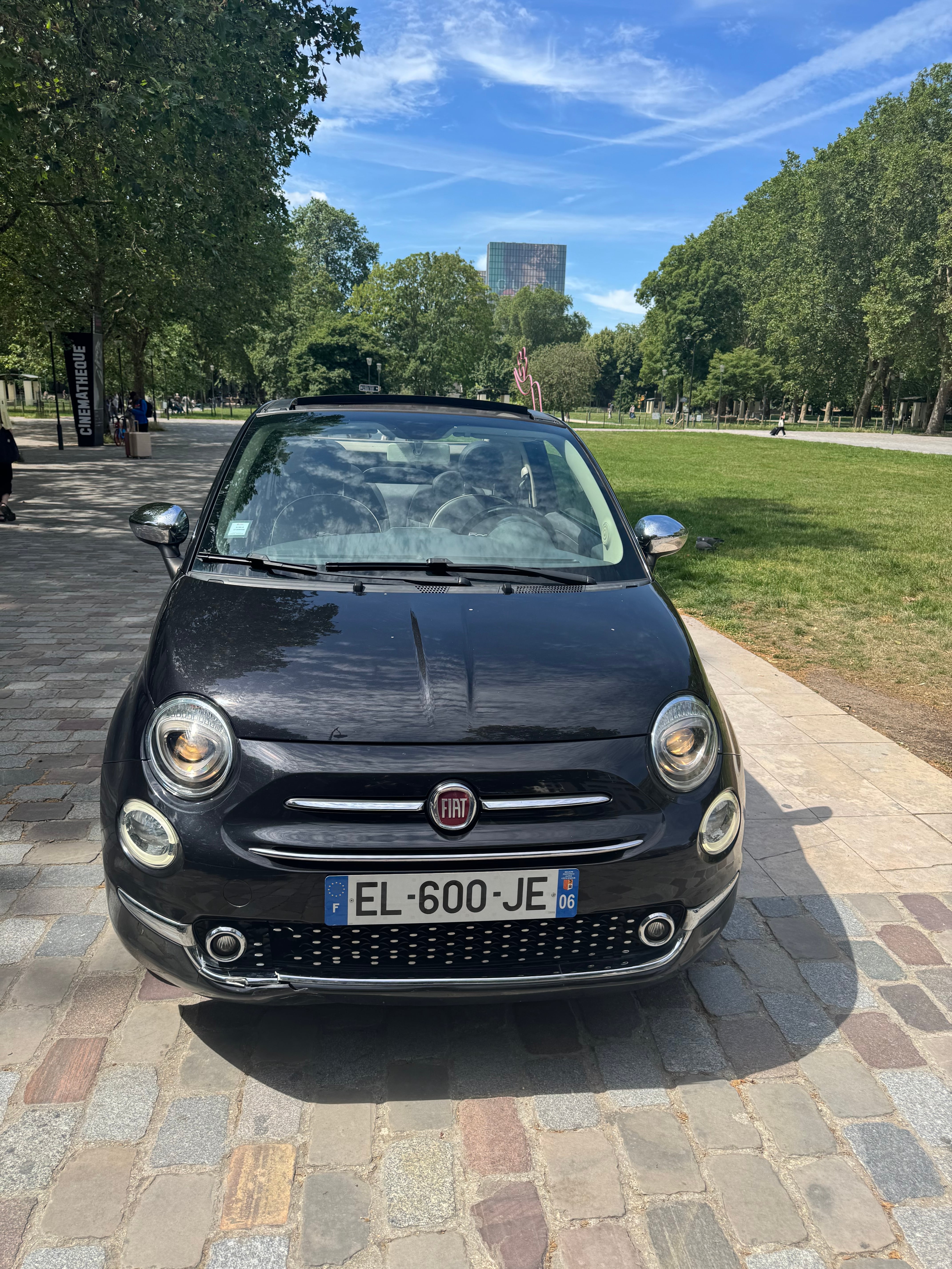 Fiat 500 C avec Autoradio