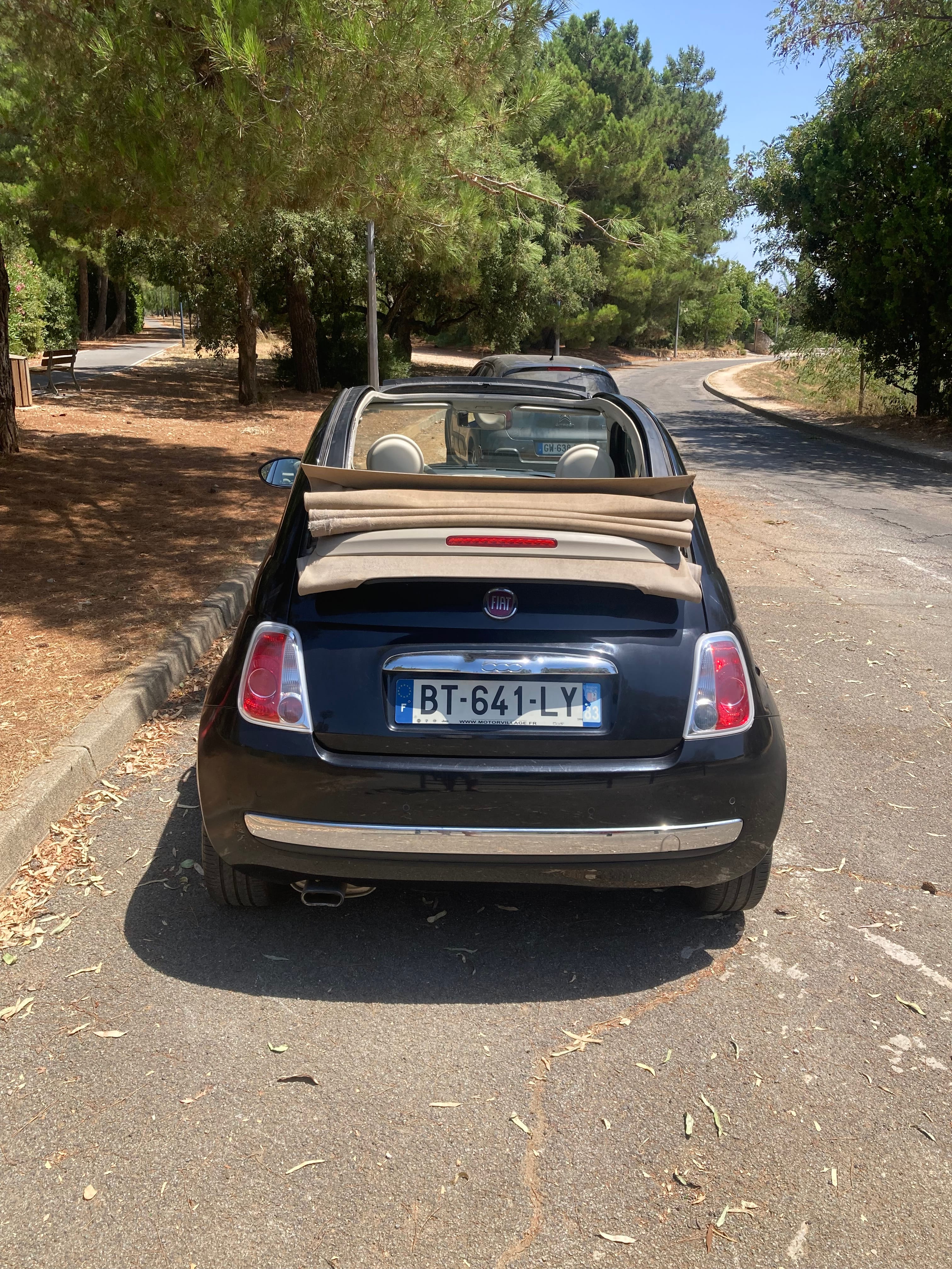 Fiat 500 C avec Autoradio