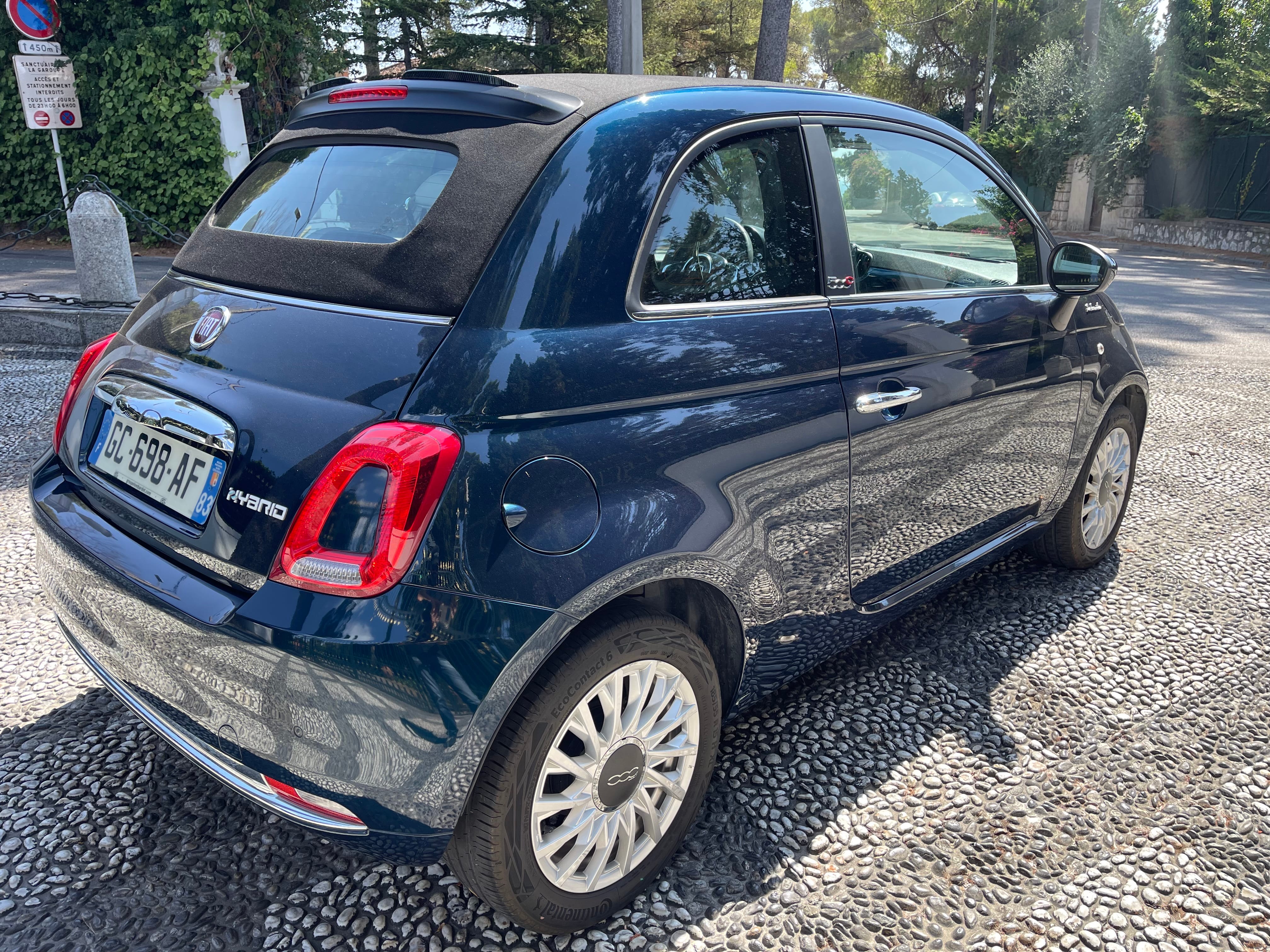 Fiat 500 C Hybride Cabriolet avec Apple CarPlay