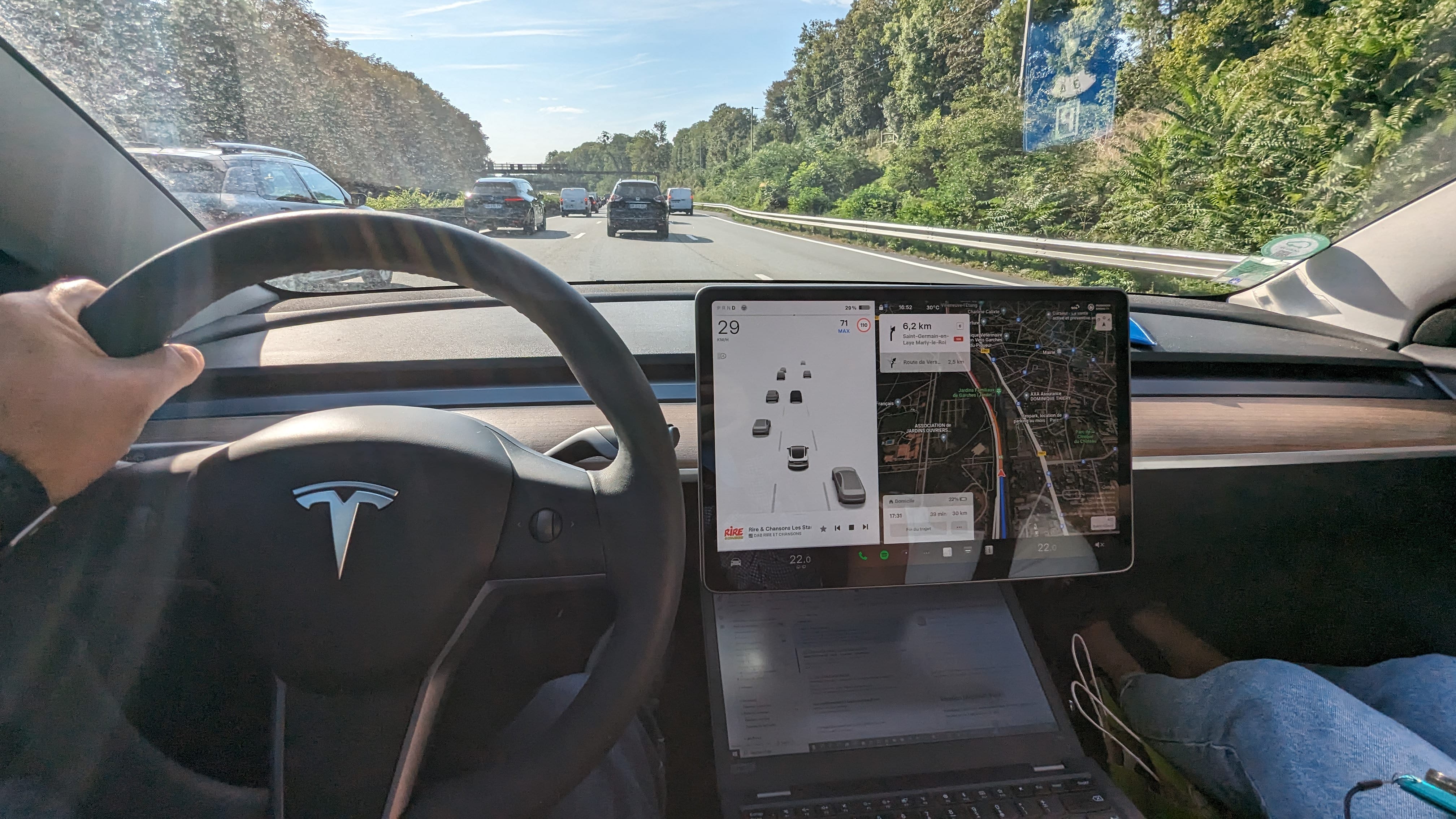 Tesla Model 3 Propulsion (300-420 Kms d'autonomie) avec Audio Bluetooth