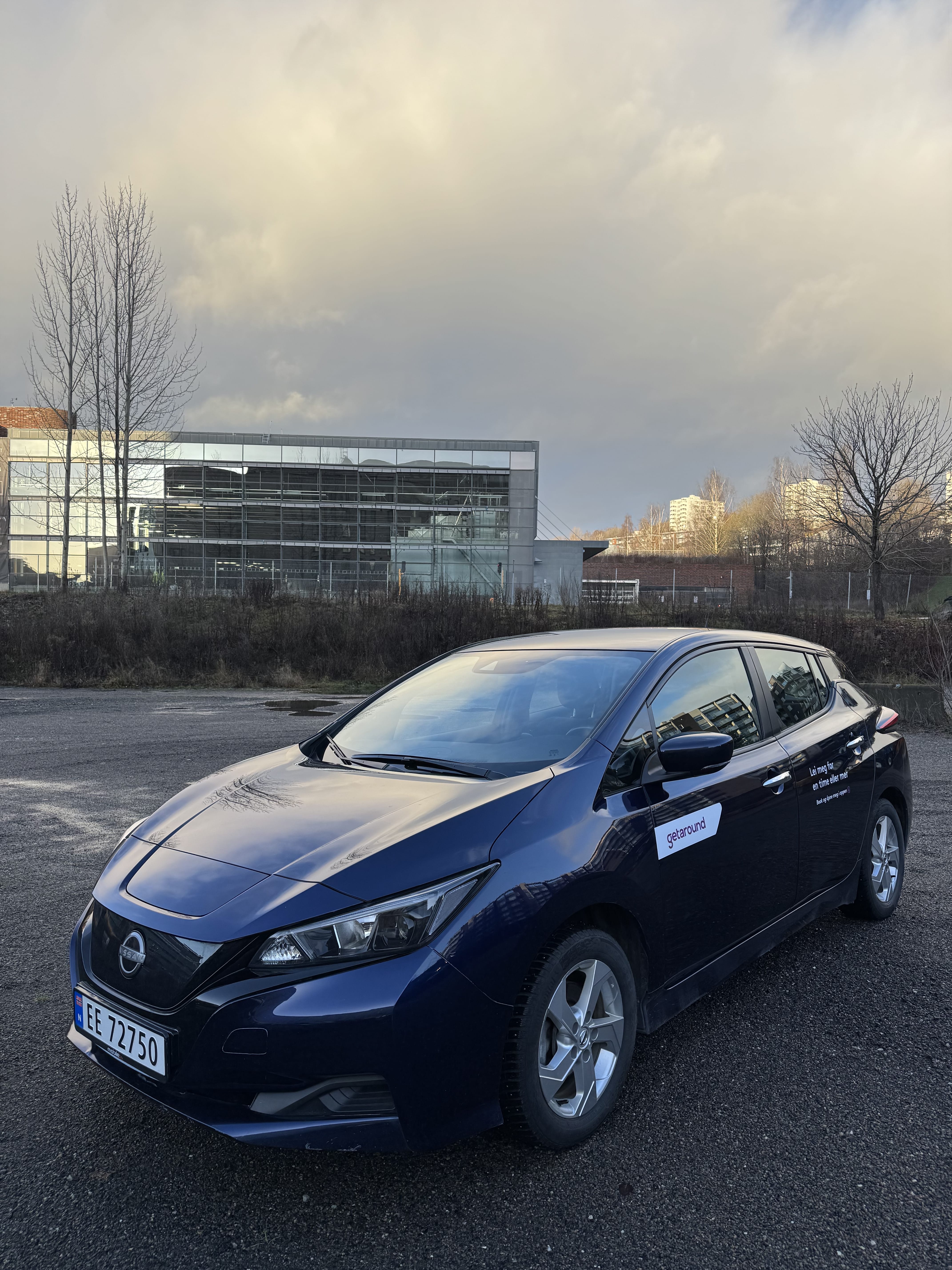 Nissan Leaf med Vinterdekk