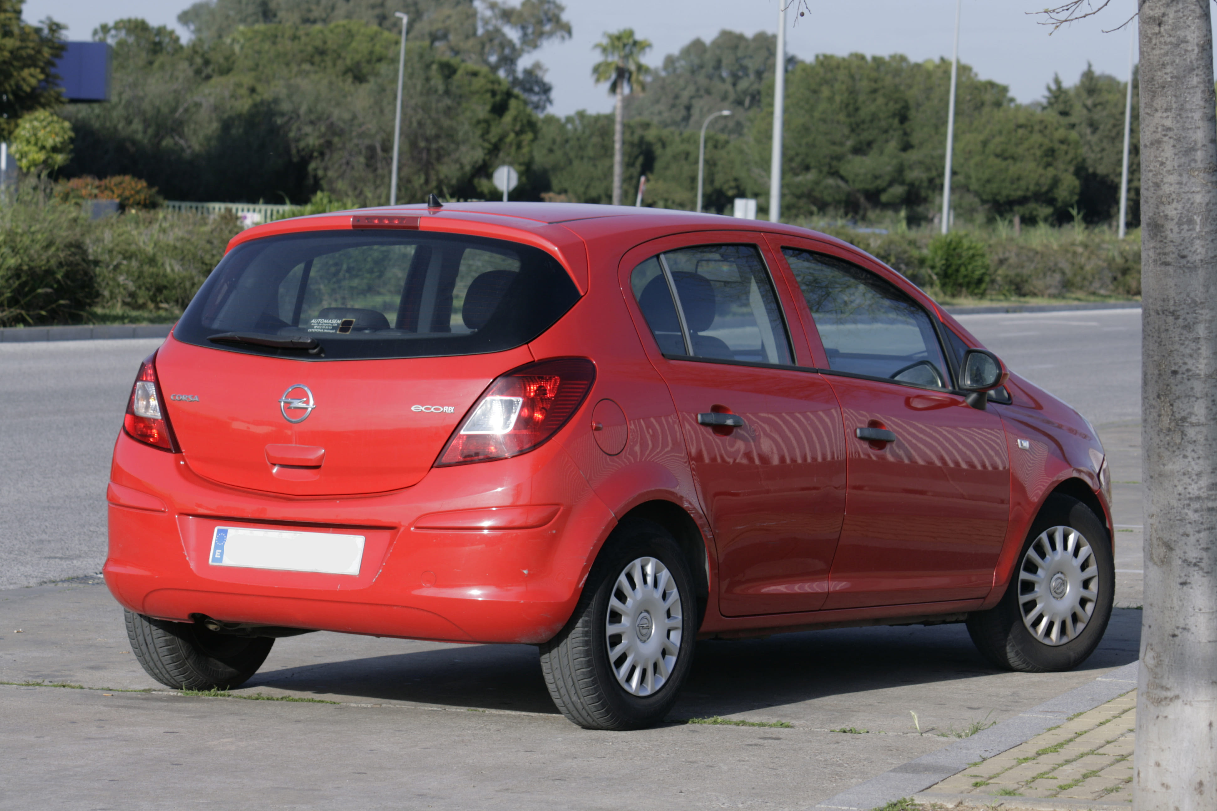 Opel Corsa con Silla infantil