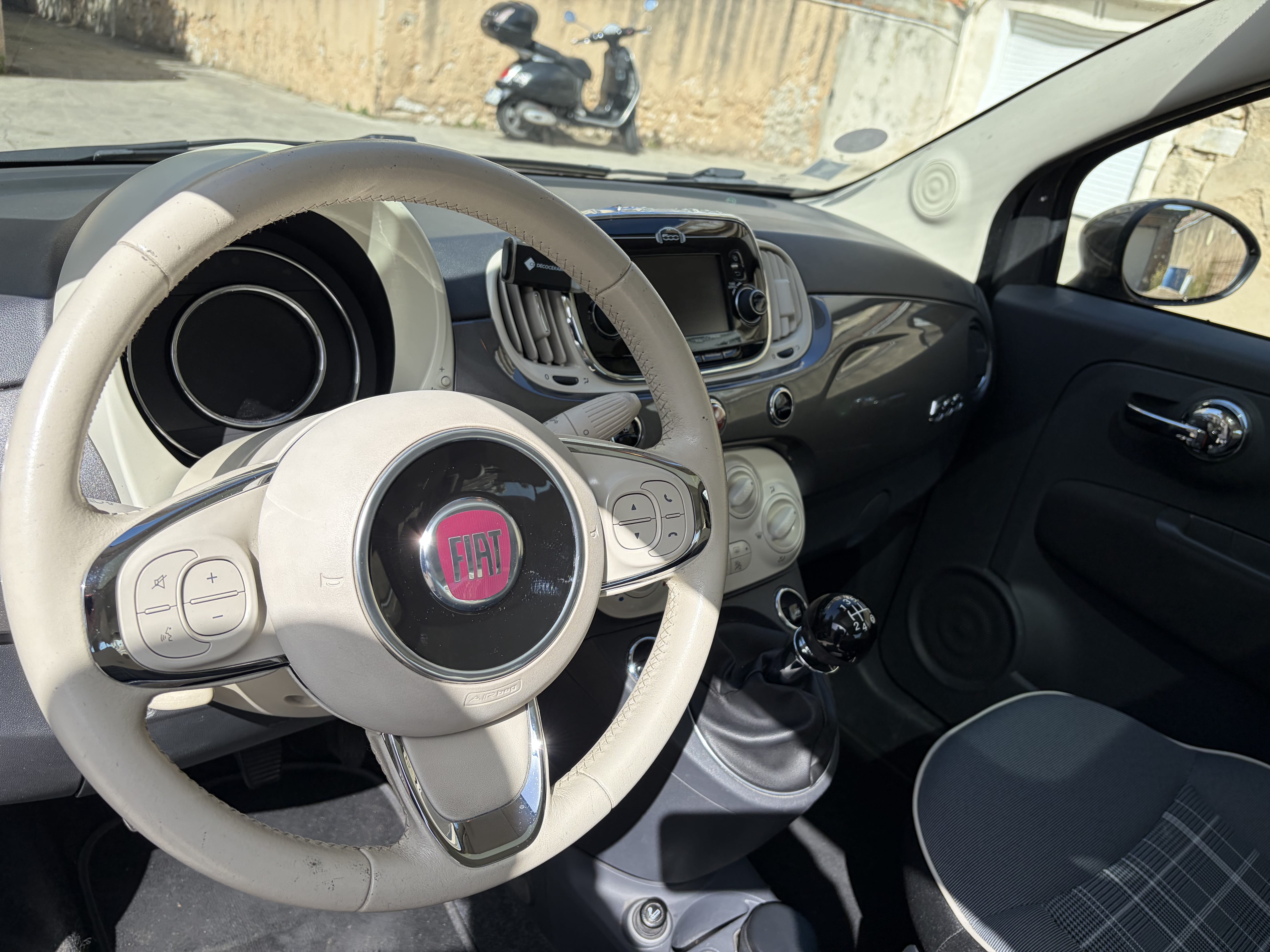 Fiat 500 met USB-oplaadpoorten