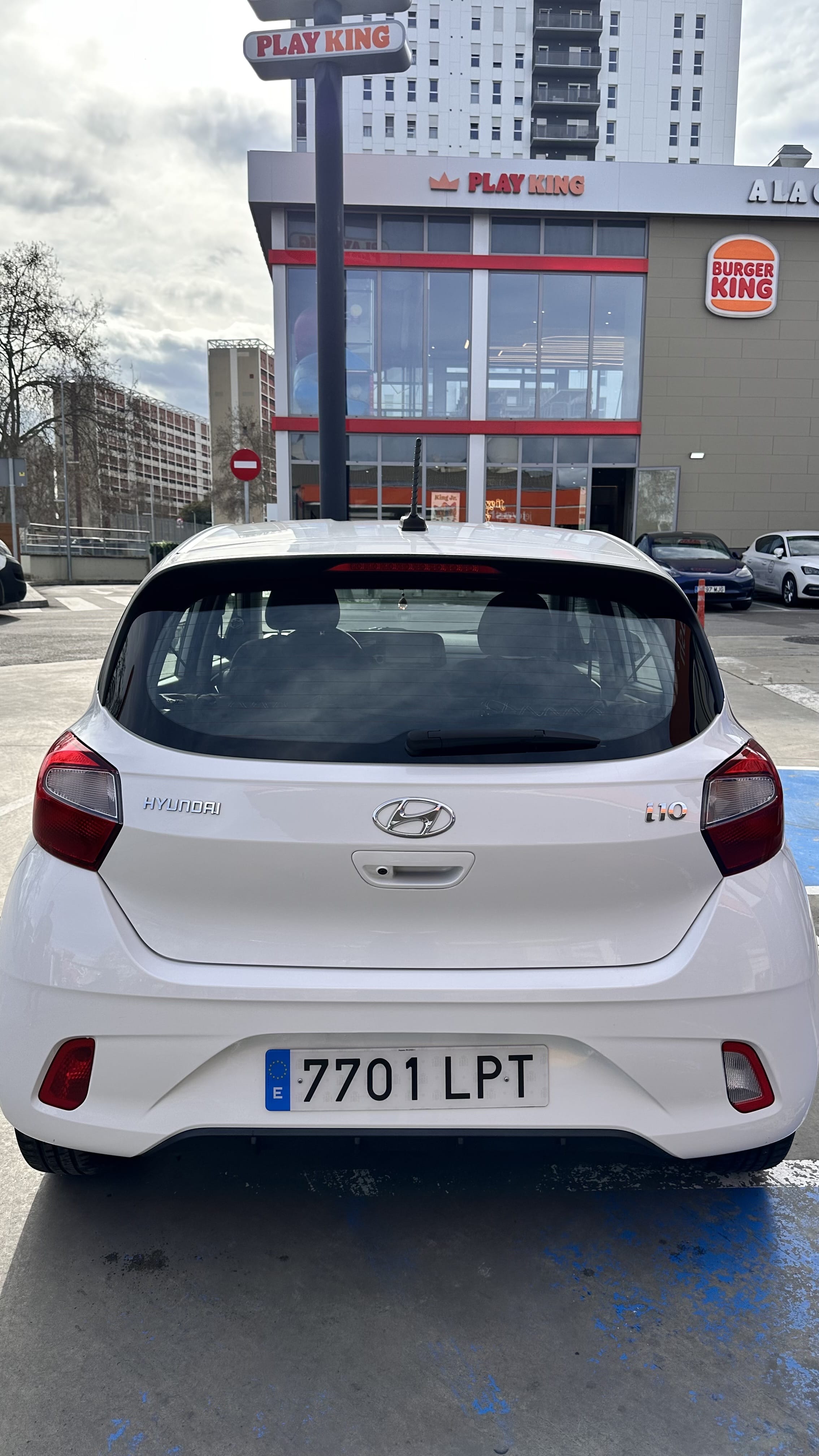 Hyundai i10 with Snow tires