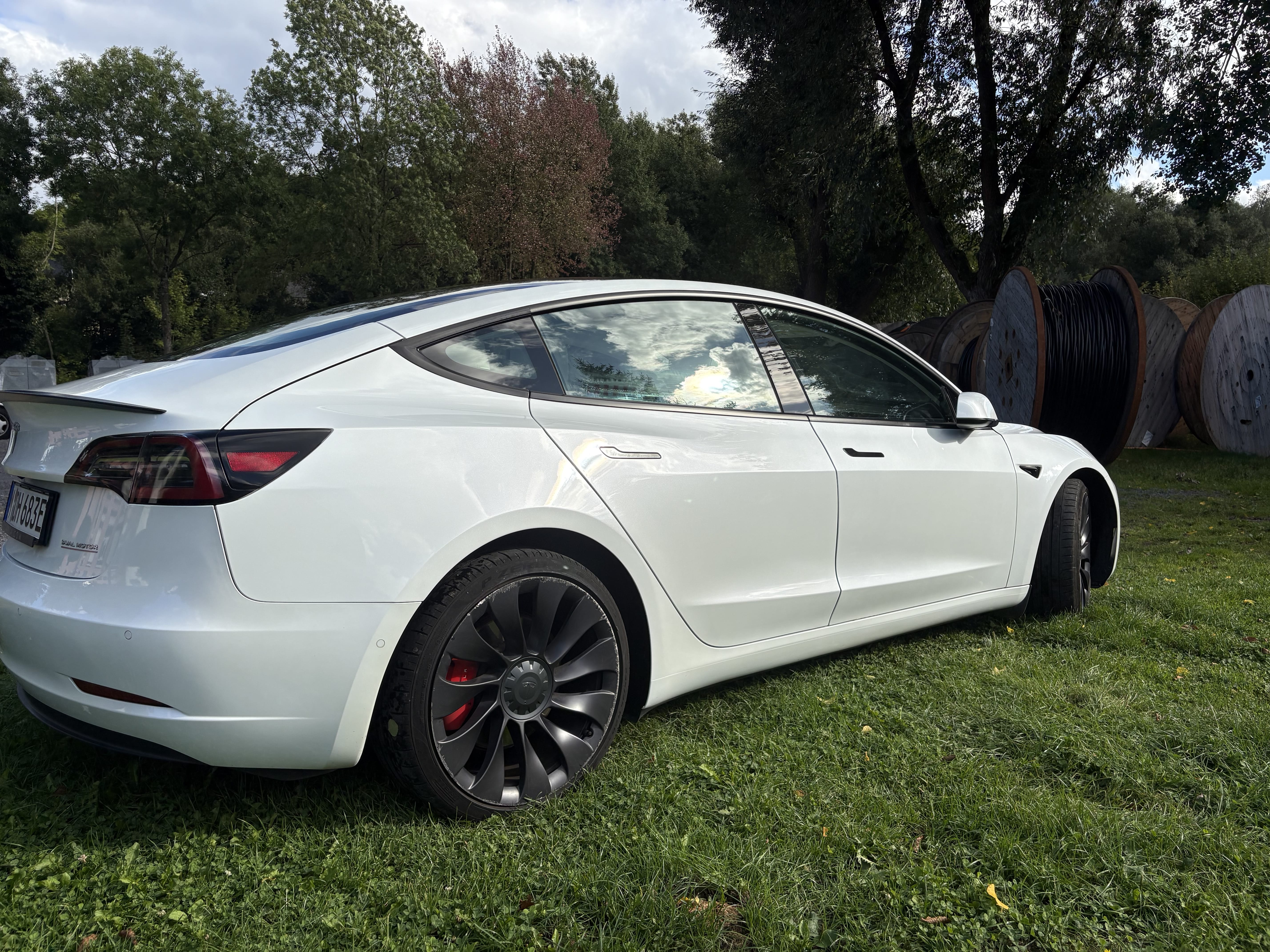 Tesla Model 3 Performance weiss/ weiss mit Bluetooth-Audio