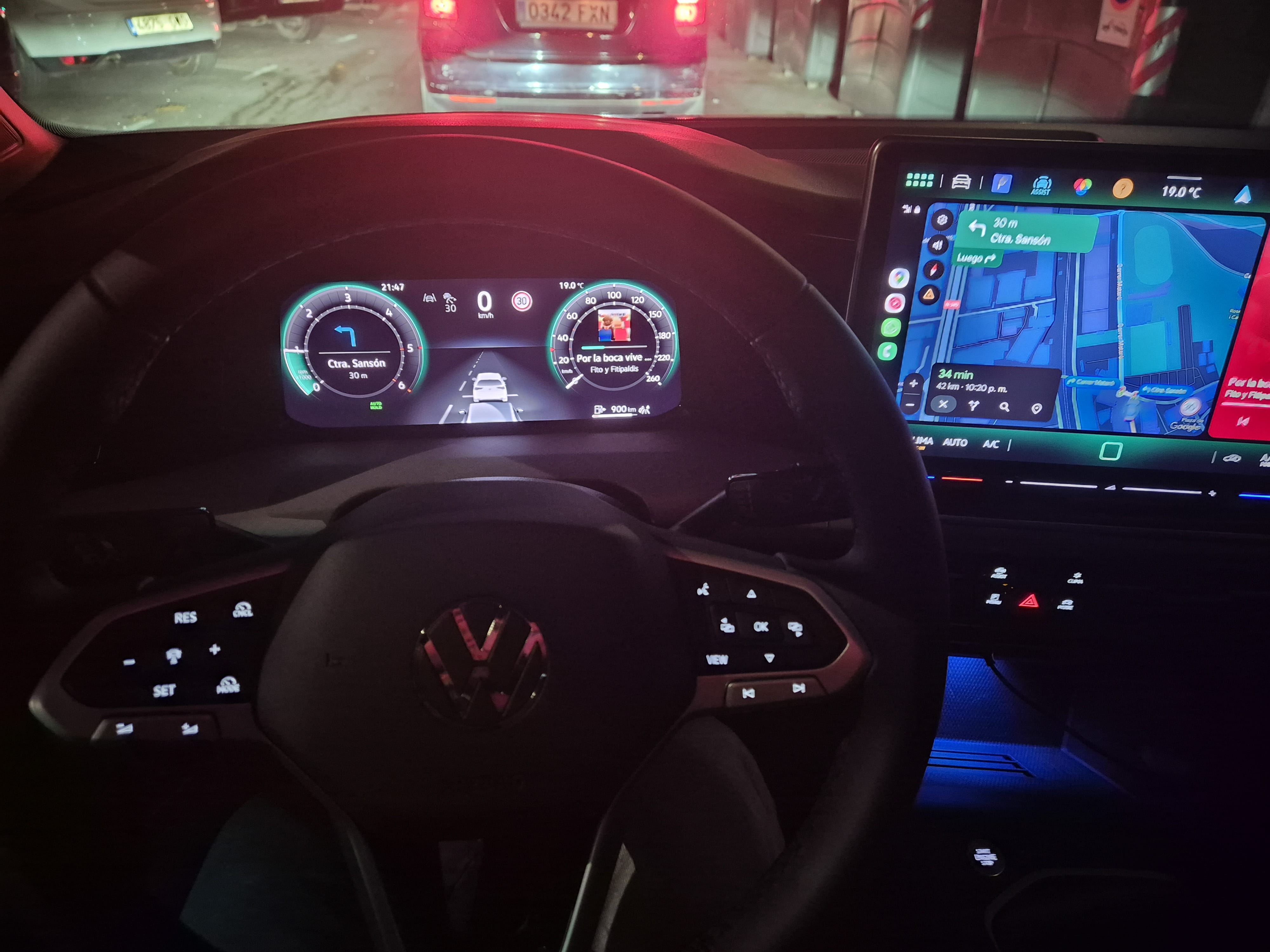 Volkswagen Golf con Dashcam