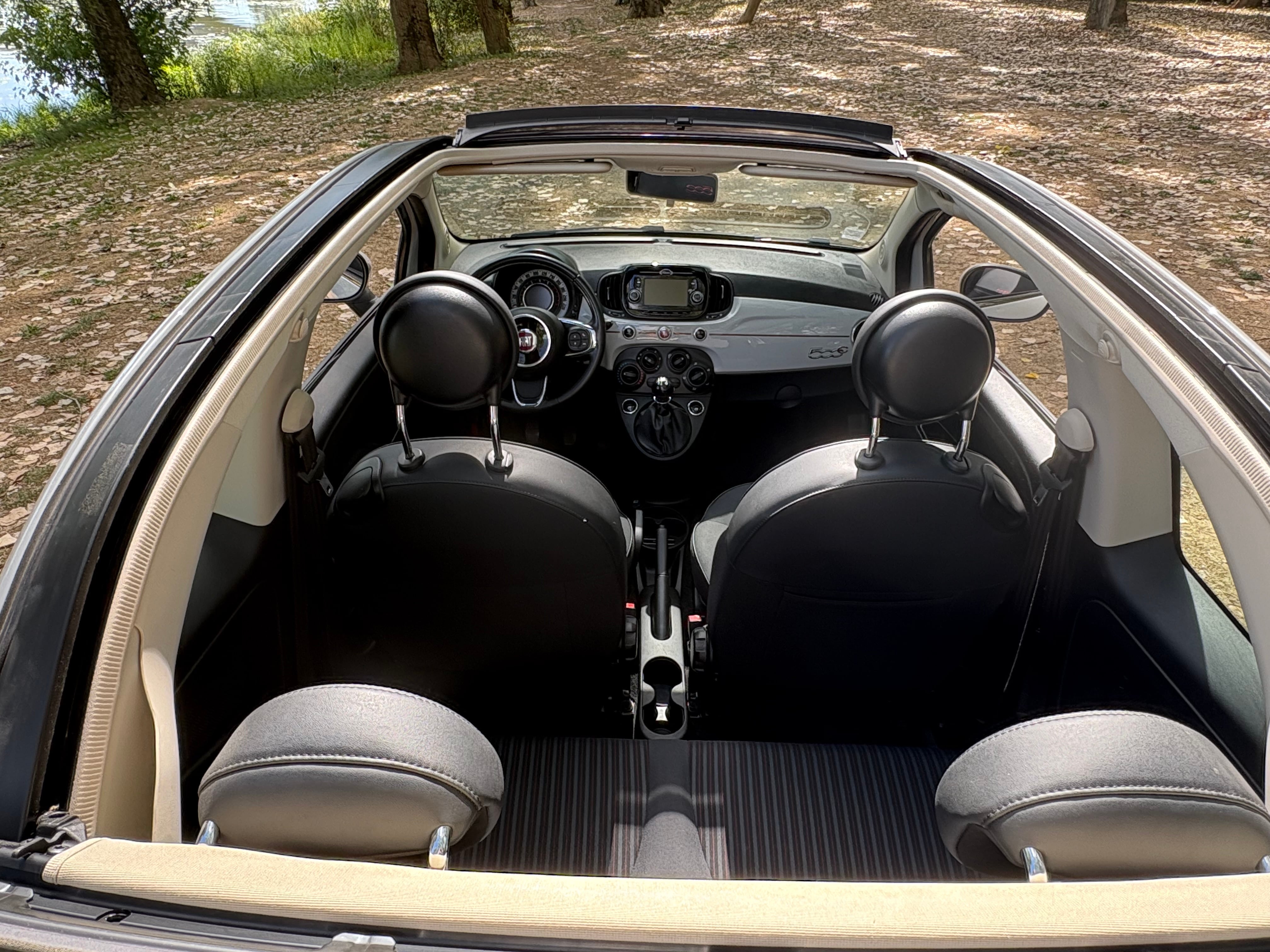 Fiat 500 C avec Autoradio