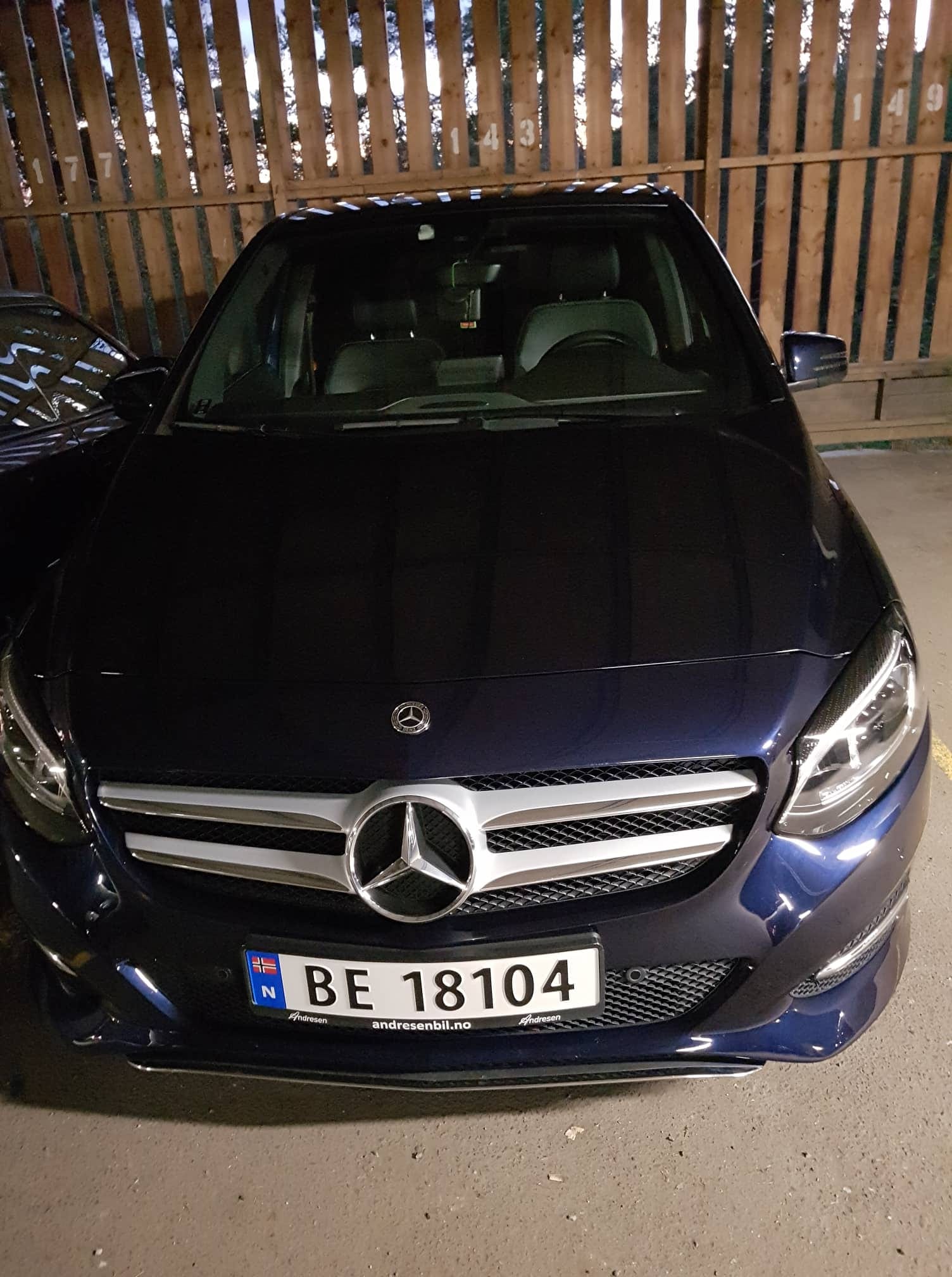 Mercedes B-Klasse, 2018, Blyfri 95, automatisk