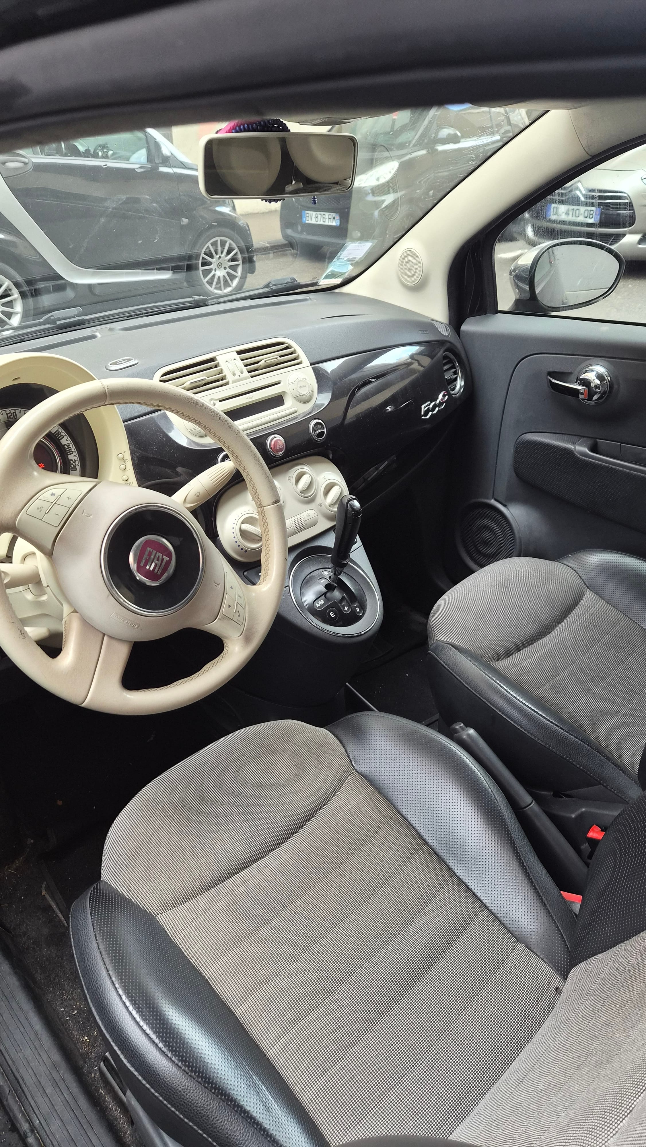 Fiat 500 C avec Siège bébé
