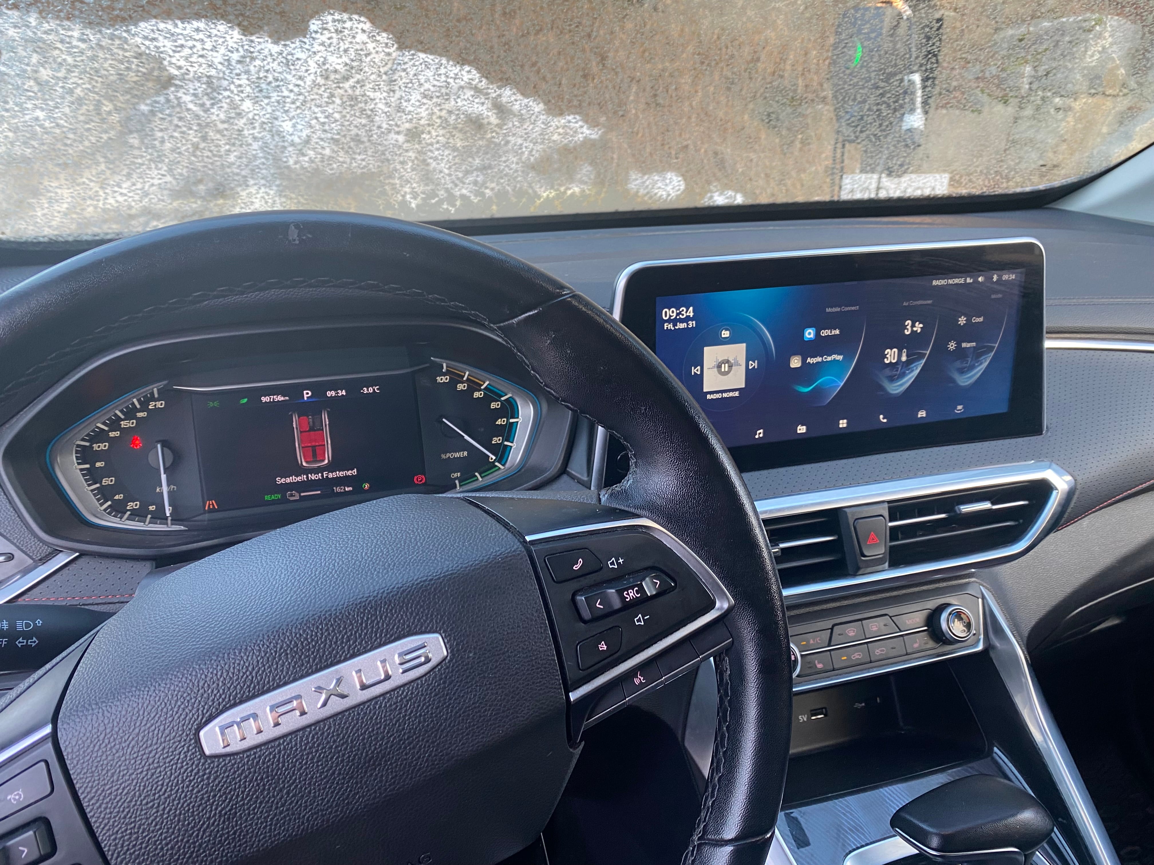 Maxus Euniq med Apple CarPlay
