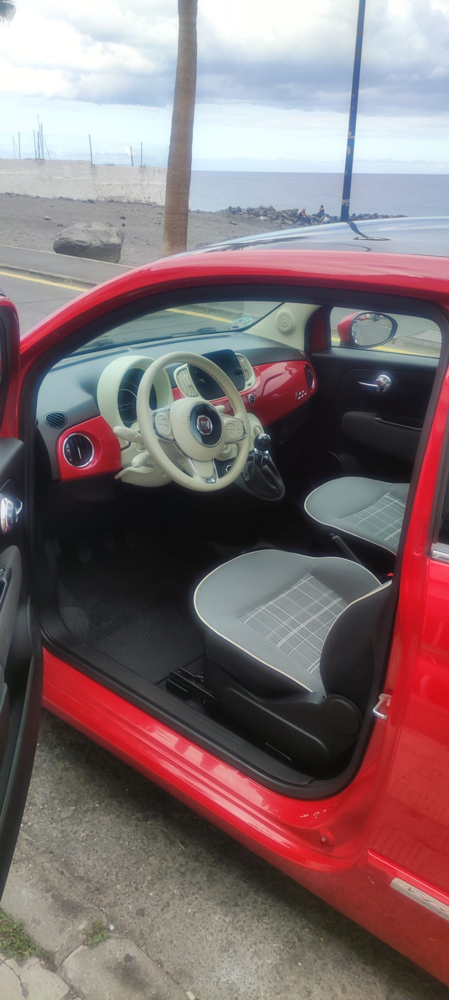 Fiat 500 con Silla infantil