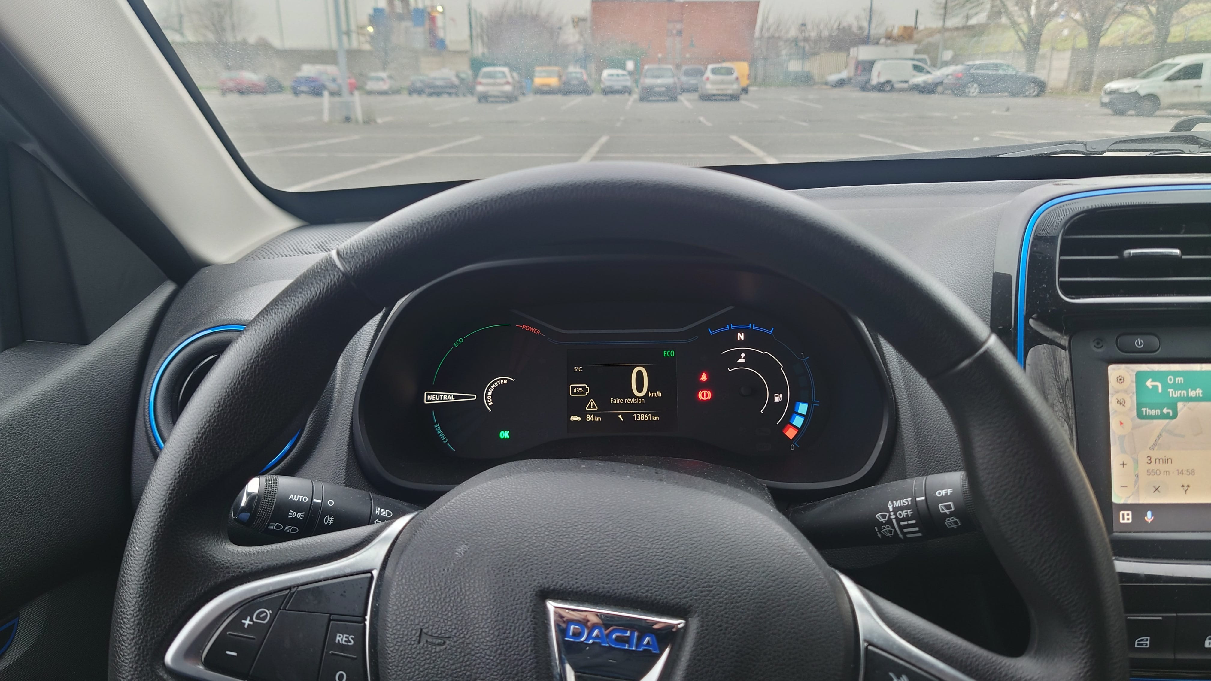Dacia Spring avec Dashcam