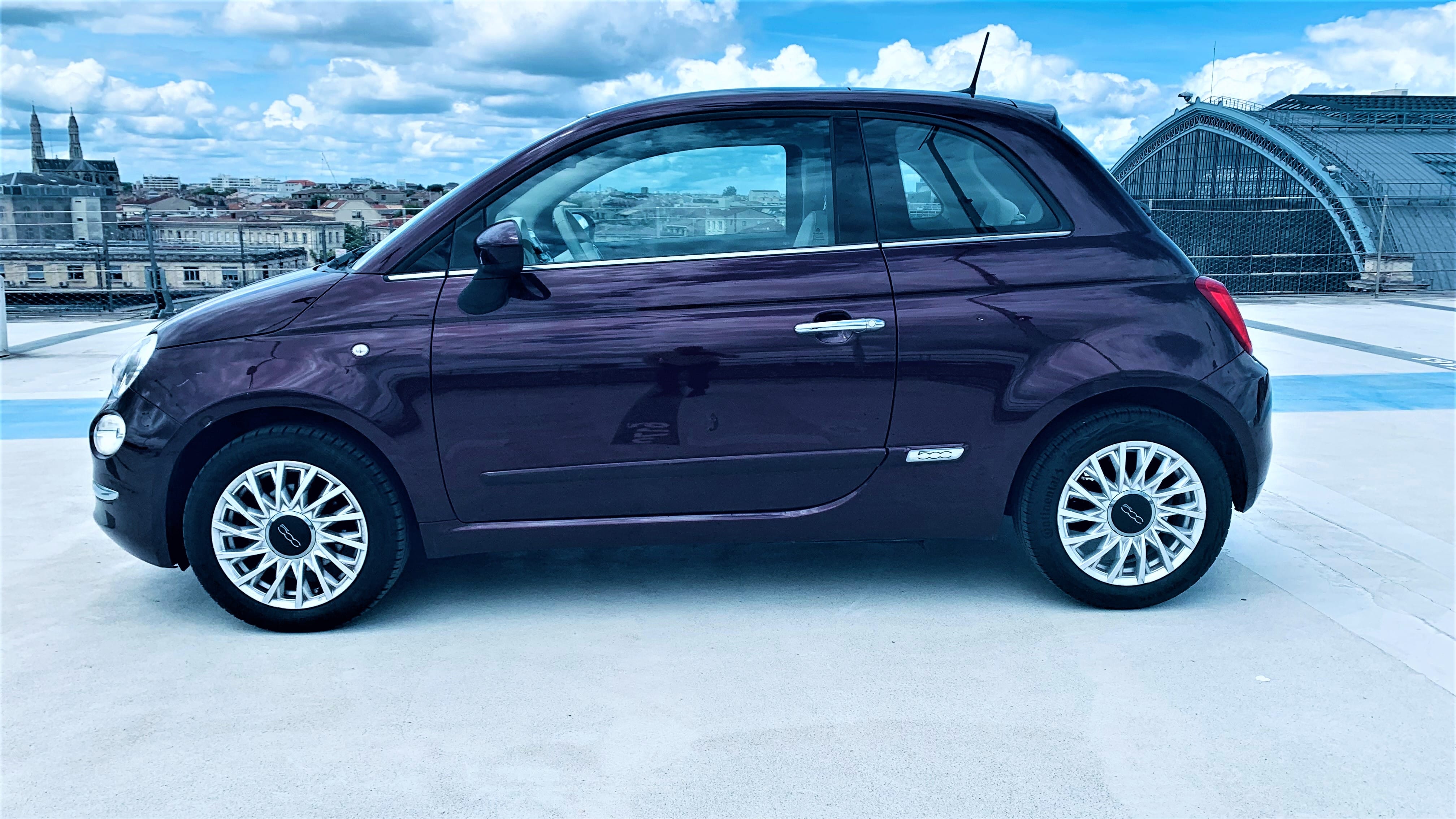 Fiat 500 Lounge 387 (Gare de Bordeaux) con Aire acondicionado