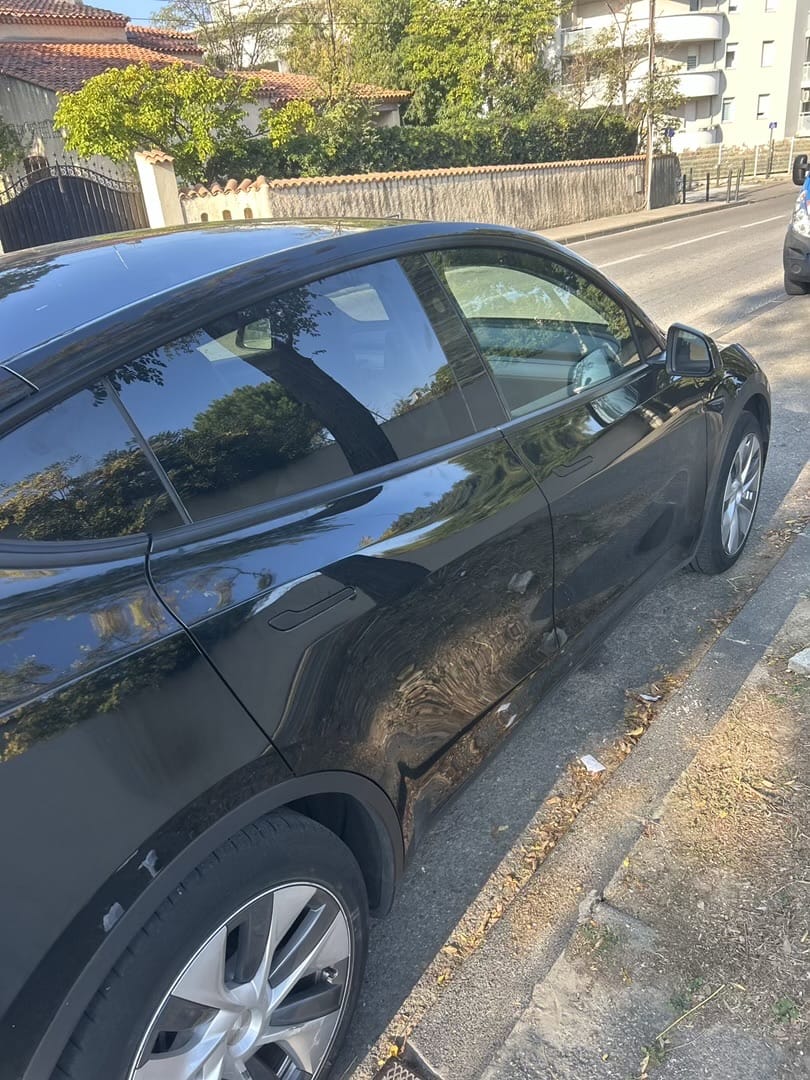 Tesla Model Y with GPS