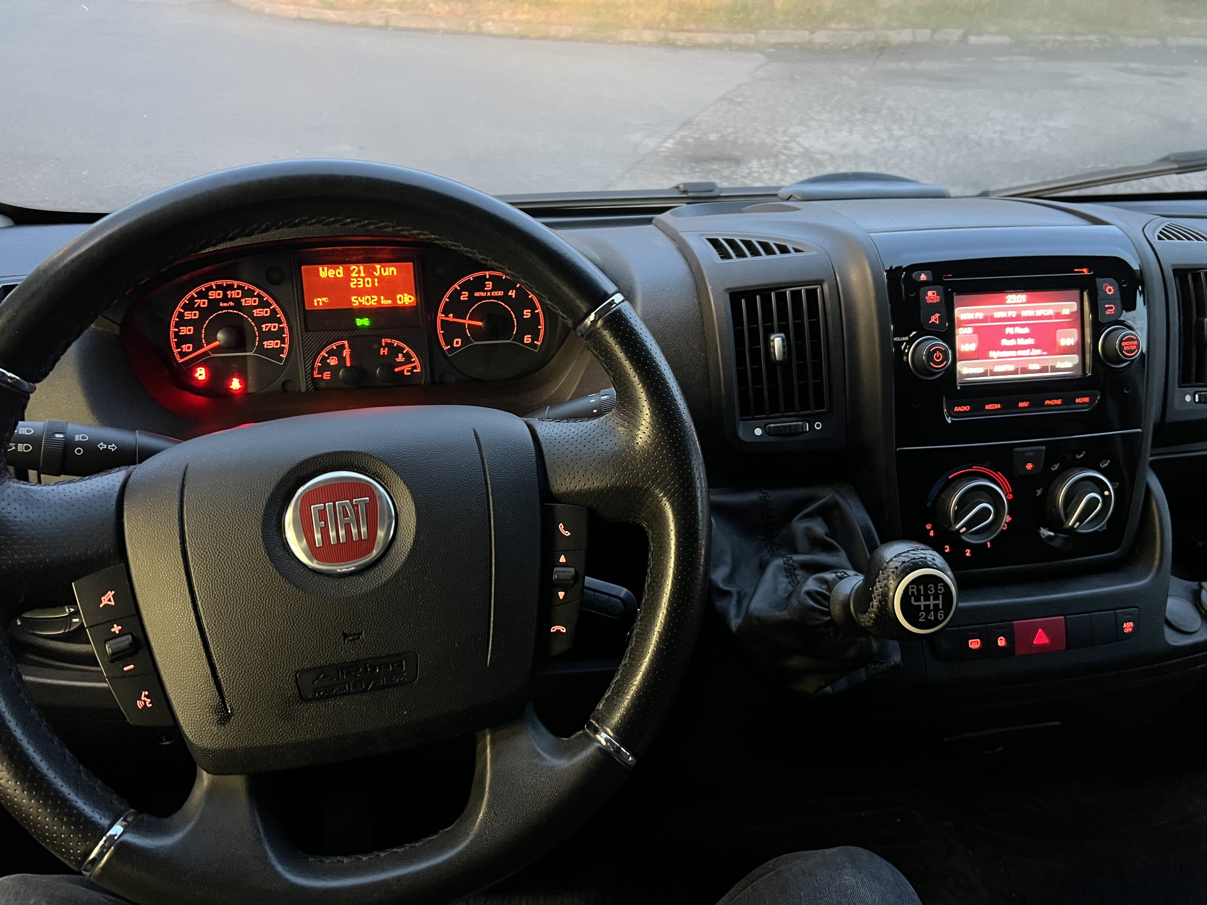 Fiat Ducato med Vinterdekk