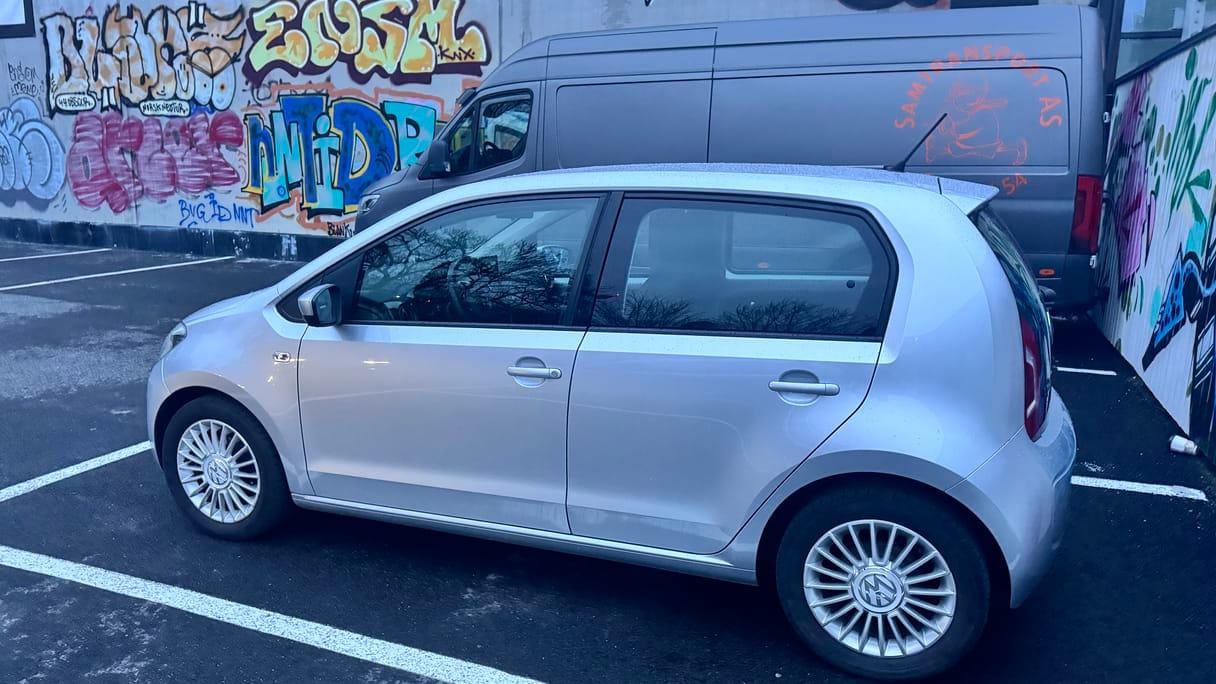 Volkswagen Up! with Snow tires
